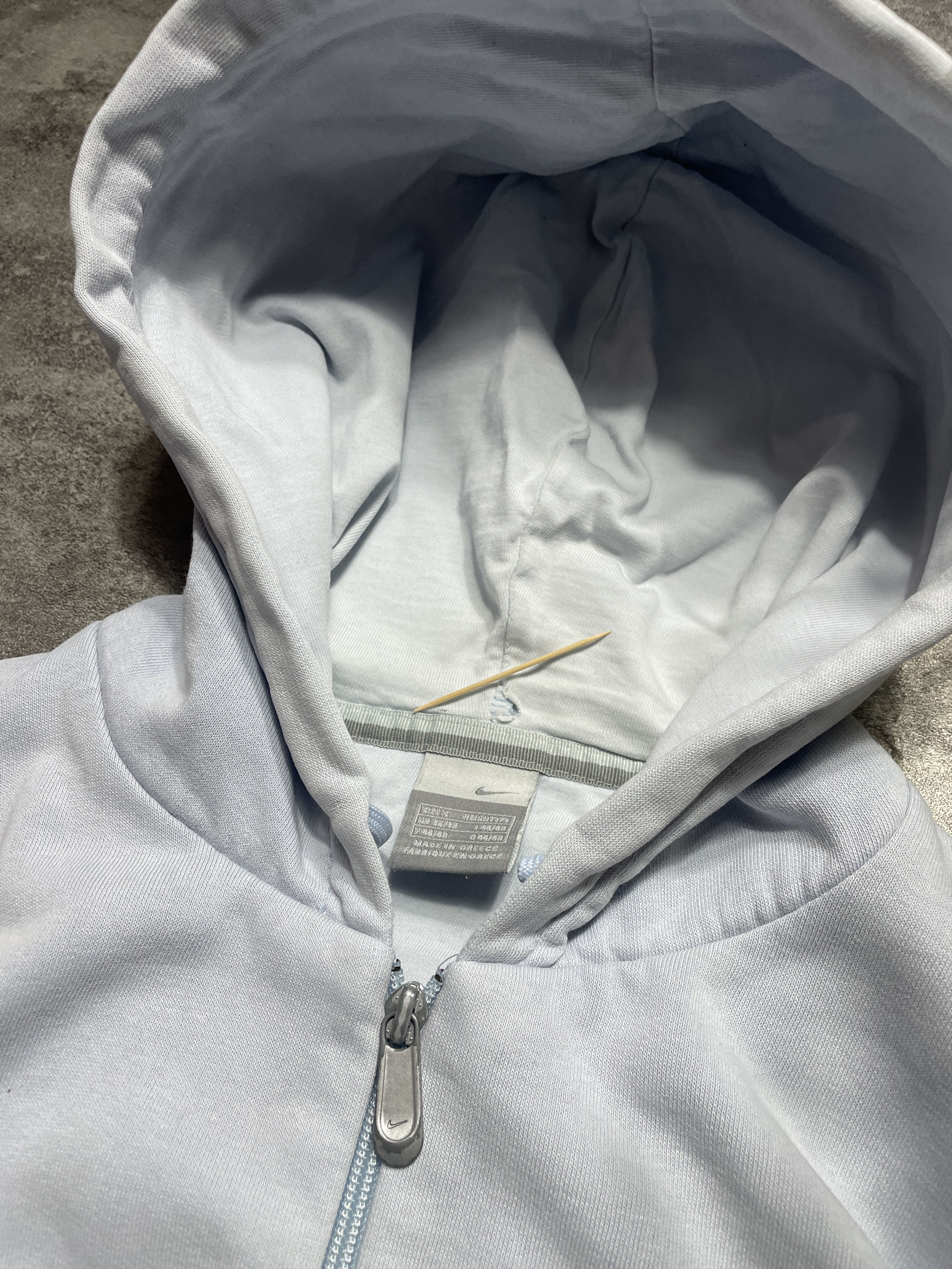 Nike RARE❗️Nike Vintage Y2K Hoodie Silver Tag Boxy Fit Baby Blue Size US S / EU 44-46 / 1 - 17 Thumbnail