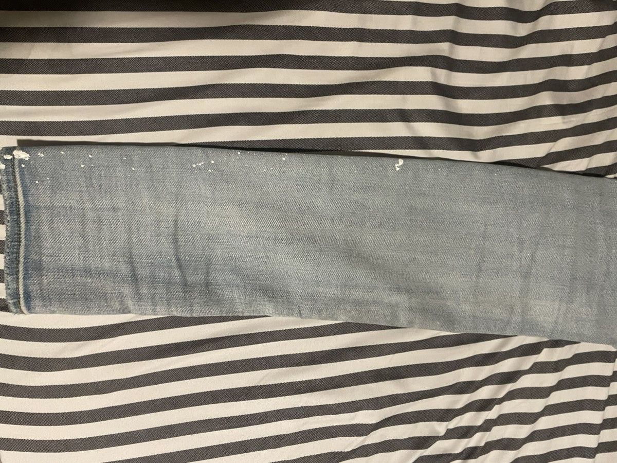 Amiri Amiri paint drip denim blue Size US 30 / EU 46 - 10 Thumbnail