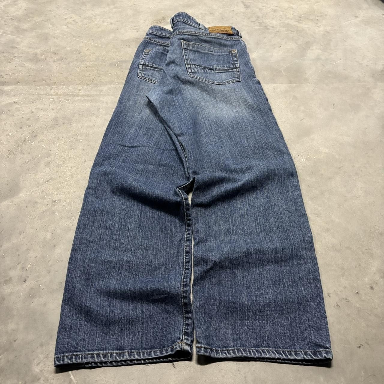 Japanese Brand × Vintage Crazy Vintage Y2K/2000s Grunge Dark Wash Essential Denim Jeans! Size US 32 / EU 48 - 4 Thumbnail
