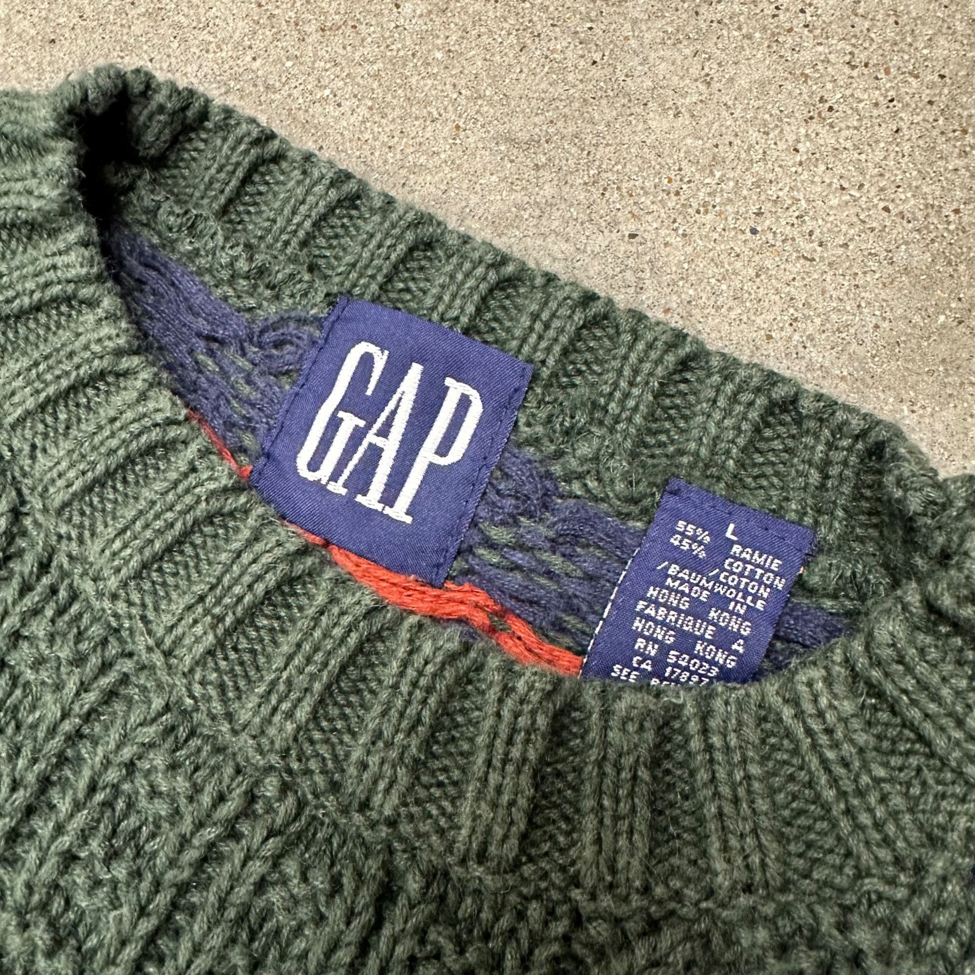 Gap × Vintage Vintage GAP Heavyweight Knit Sweater Size US L / EU 52-54 / 3 - 2 Thumbnail