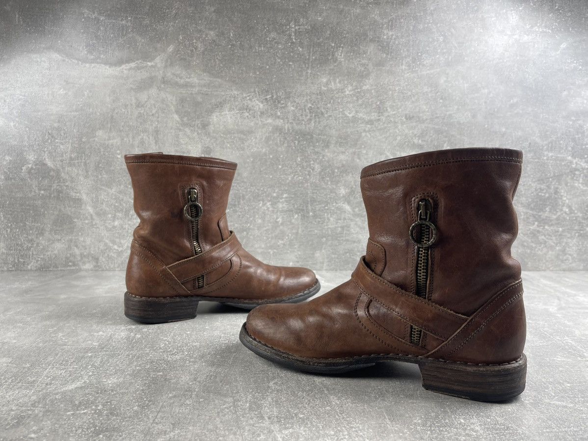 Fiorentini + Baker Fiorentini + Baker Brown Leather Buckle Mid Calf Boots Size US 5.5 / IT 35.5 - 5 Thumbnail