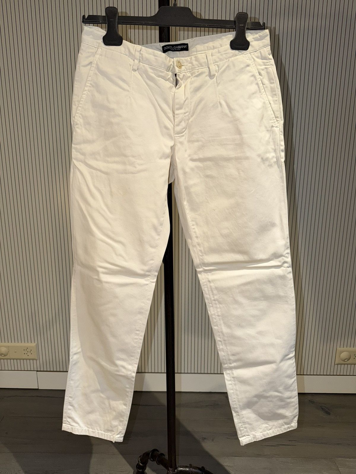Dolce & Gabbana Dolce & Gabbana Beige Chino Pants Size US 30 / EU 46 - 1 Thumbnail