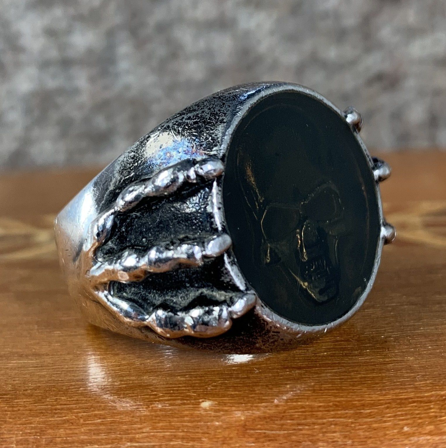 Number (N)ine S/S 2006 Number (N)ine Silver Skull Ring Size ONE SIZE - 4 Thumbnail