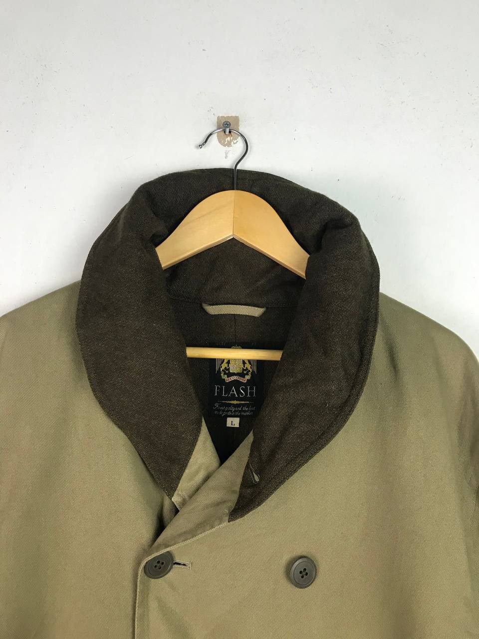 Vintage Flash Military 60's Wool Jacket Rare items Size US L / EU 52-54 / 3 - 3 Thumbnail