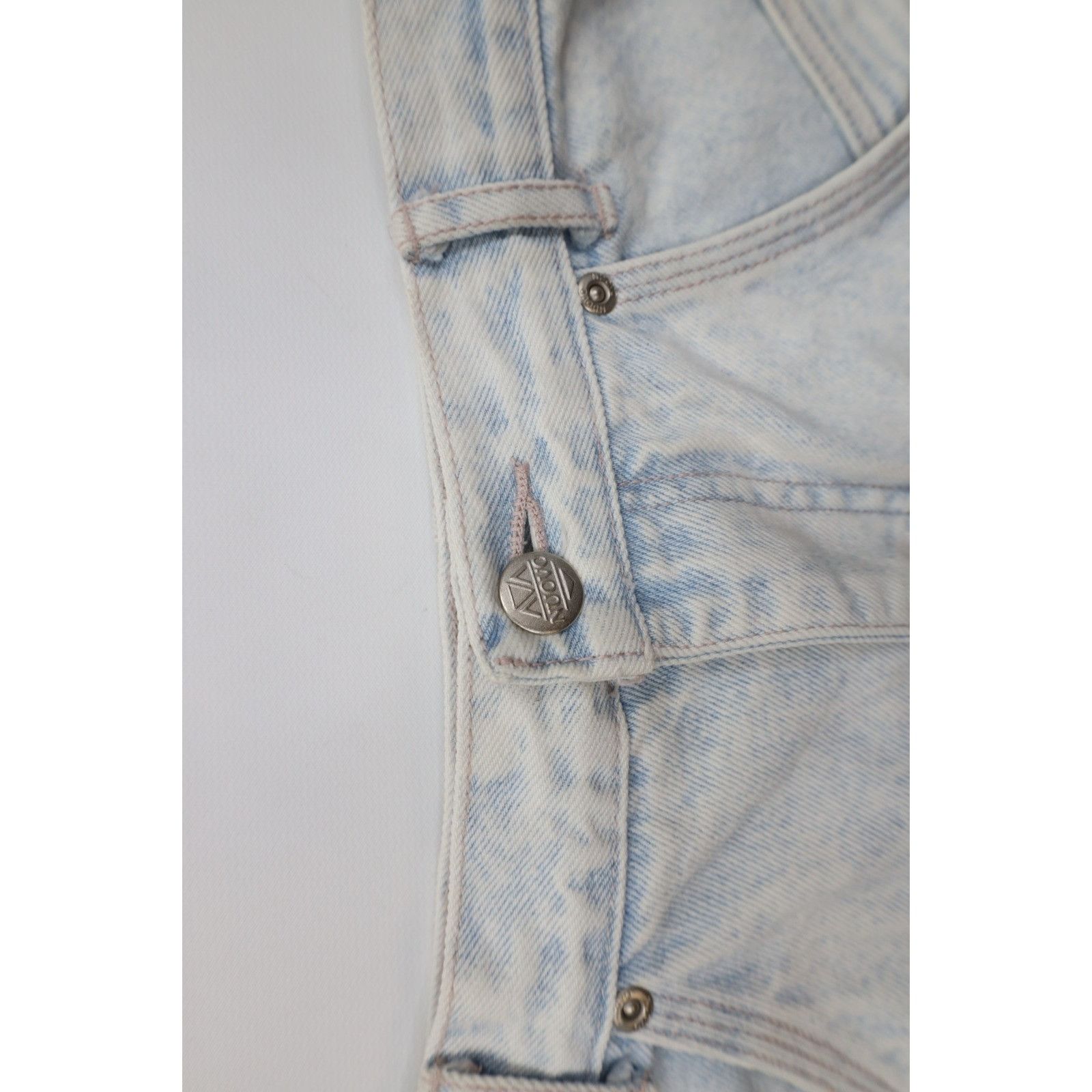 Vintage Vintage 90s Streetwear Faded Acid Wash Denim Jean Skirt Size 28" / US 6 / IT 42 - 7 Thumbnail