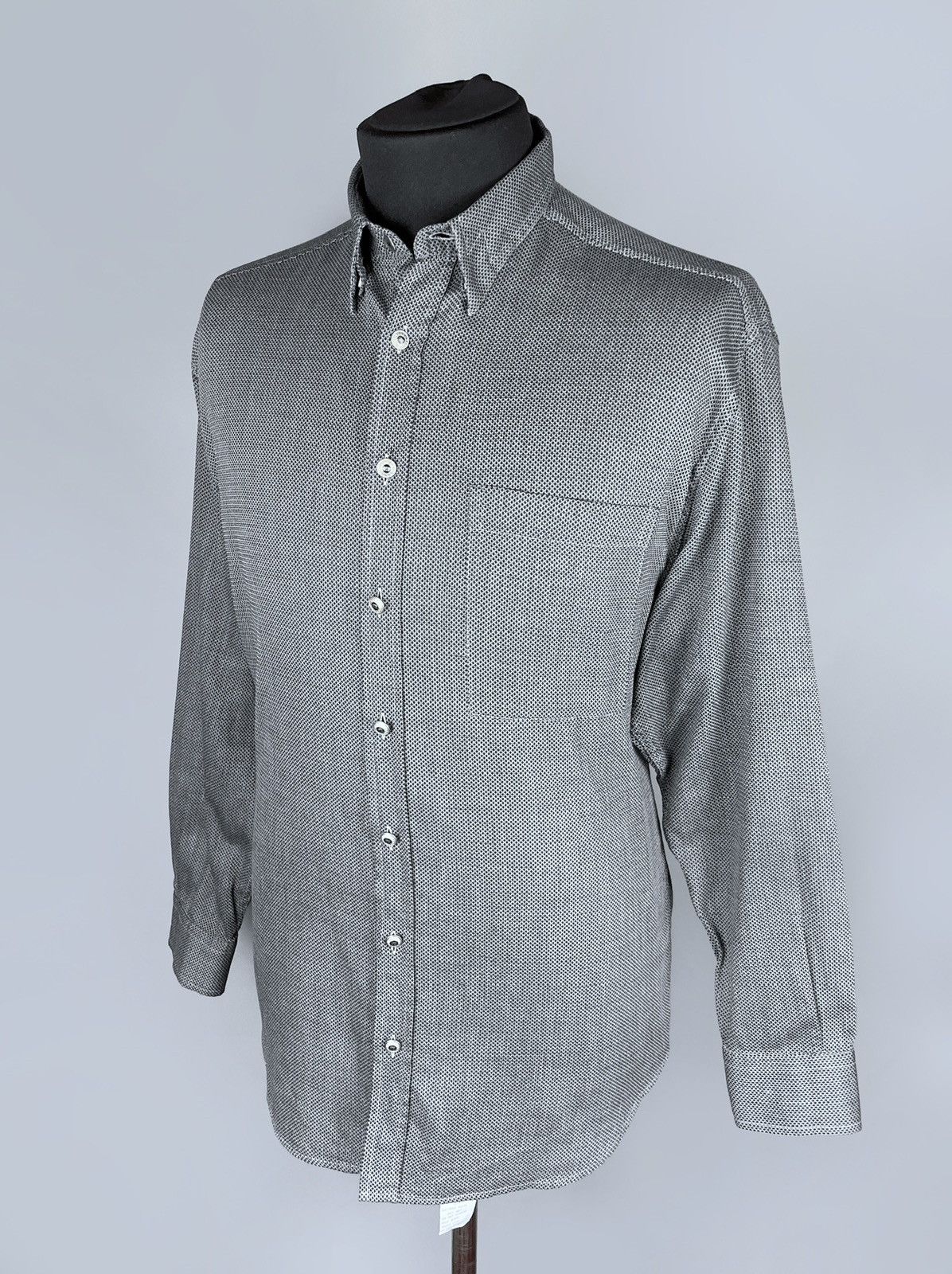 Versace Vintage 90s Versace Classic V2 LS Metallic Button Shirt L Size US L / EU 52-54 / 3 - 6 Thumbnail