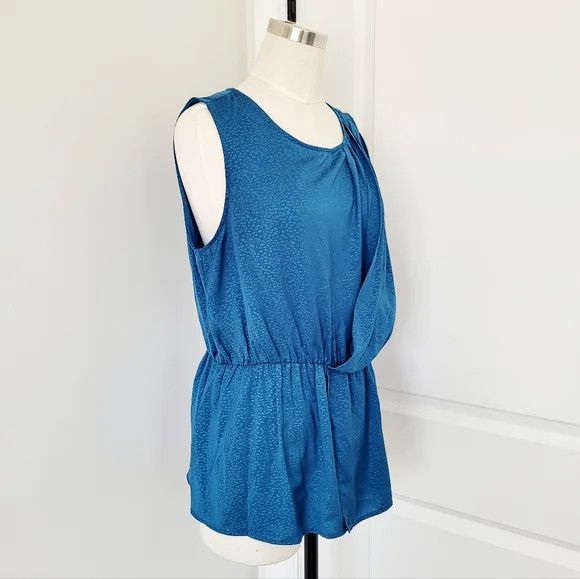 Mossimo Animal Print Peplum Slvless Blouse Party Spring SummerTravel Size L / US 10 / IT 46 - 3 Thumbnail