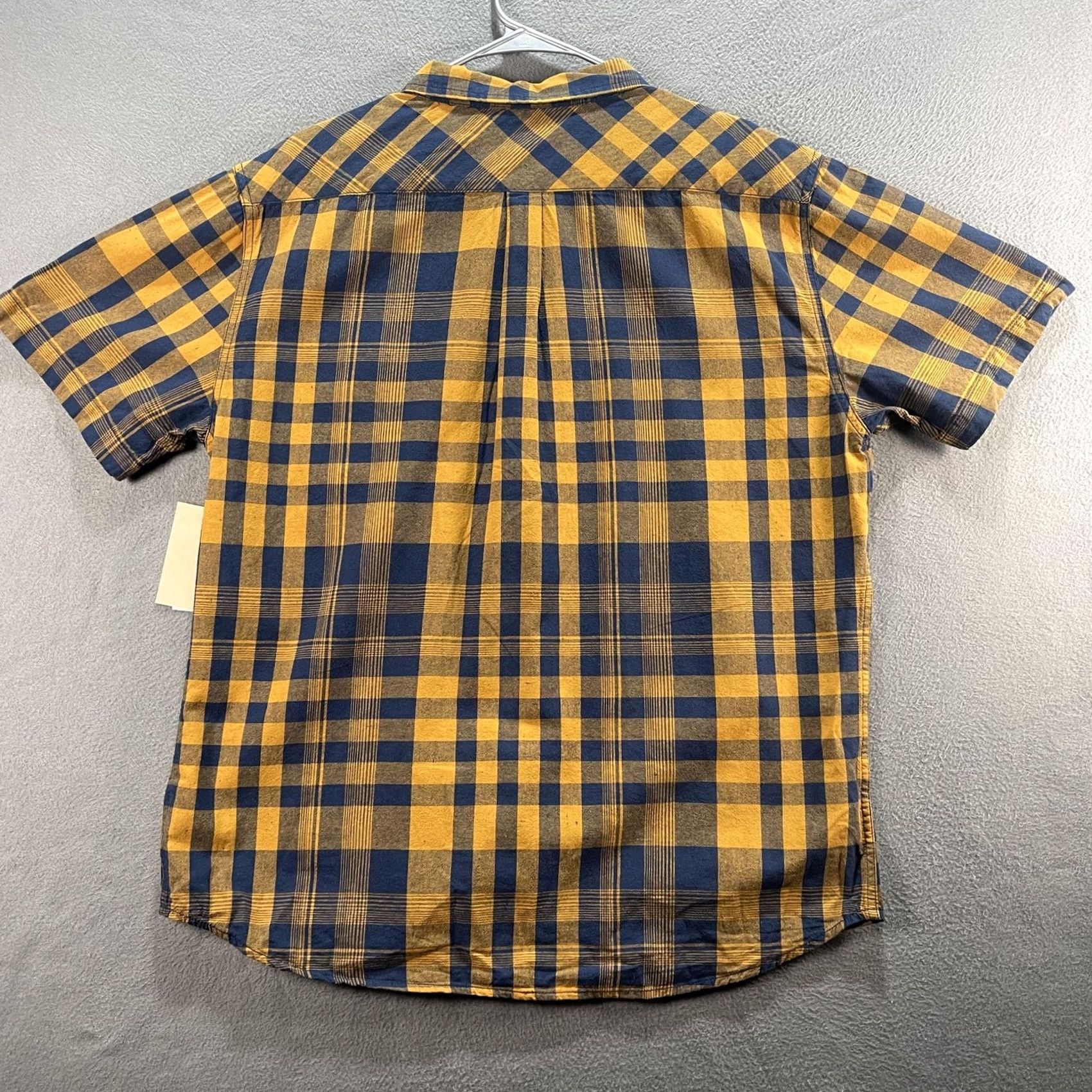 Levi's VINTAGE Levi's Shirt Mens 2XL Blue Yellow Plaid Short Sleeve Button Down Ernie Casual Size US XXL / EU 58 / 5 - 3 Thumbnail