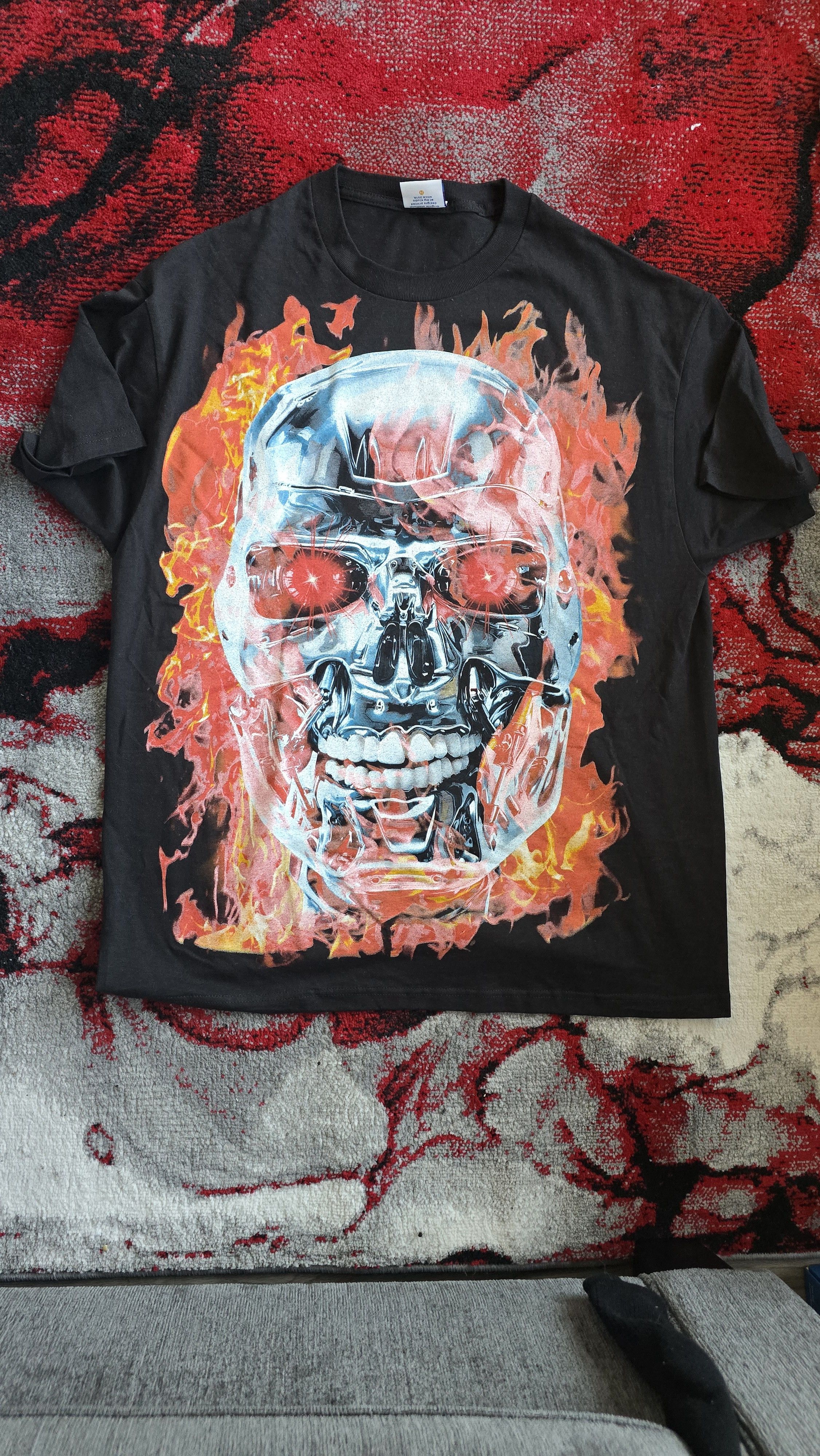 Vintage Cyberpunk Terminator shirt Size US XL / EU 56 / 4 - 1 Thumbnail