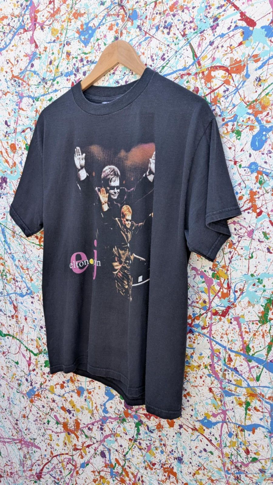 Delta Vintage Elton John tshirt 90s world tour band tee large Size US L / EU 52-54 / 3 - 3 Thumbnail
