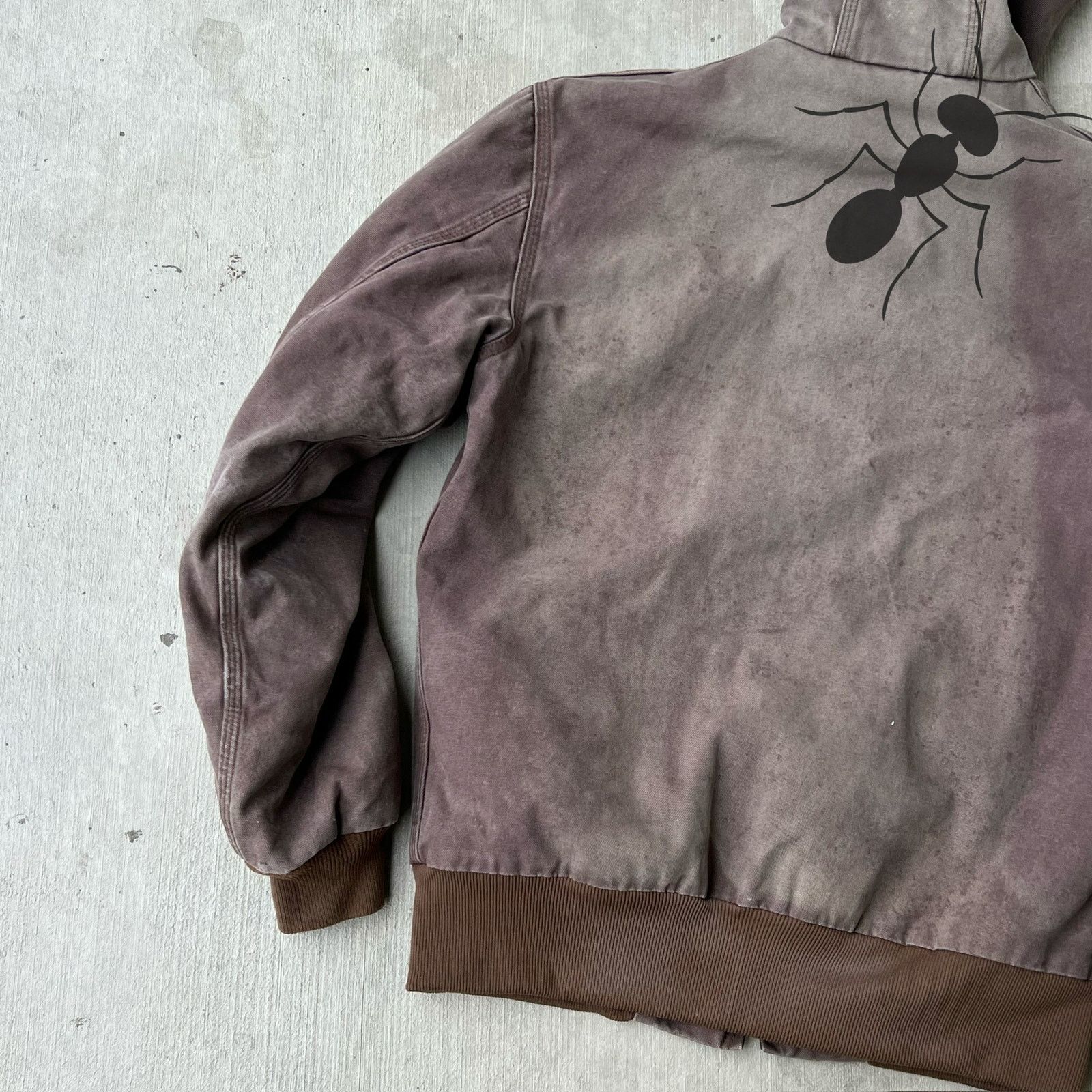 Carhartt × Vintage Carhartt J318 DKB faded brown hooded work wear jacket Size US M / EU 48-50 / 2 - 10 Thumbnail