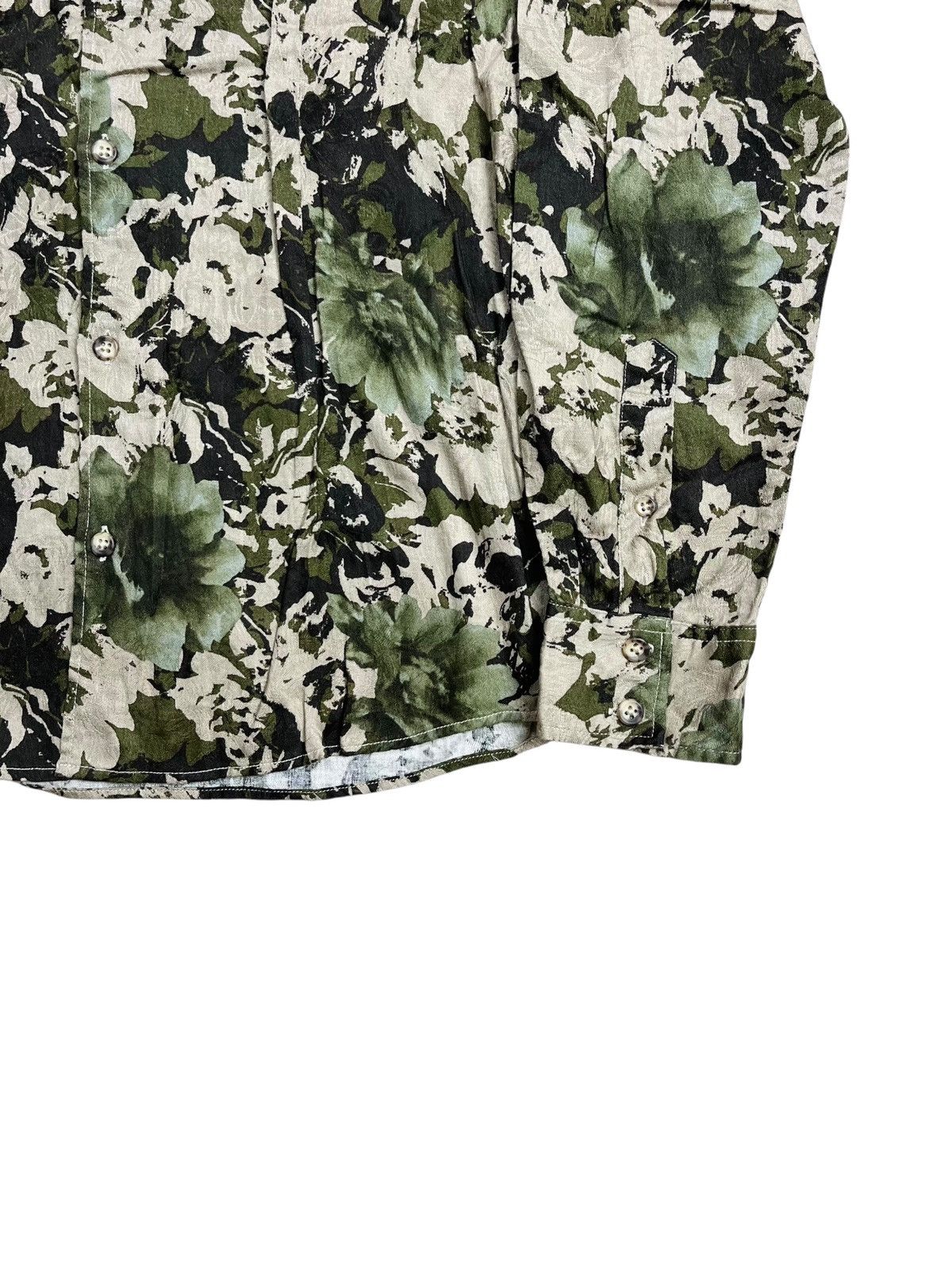 BUFFALO BOBS 2000s Tornado Mart - LSD Flower Camo Shirt Size US M / EU 48-50 / 2 - 4 Thumbnail