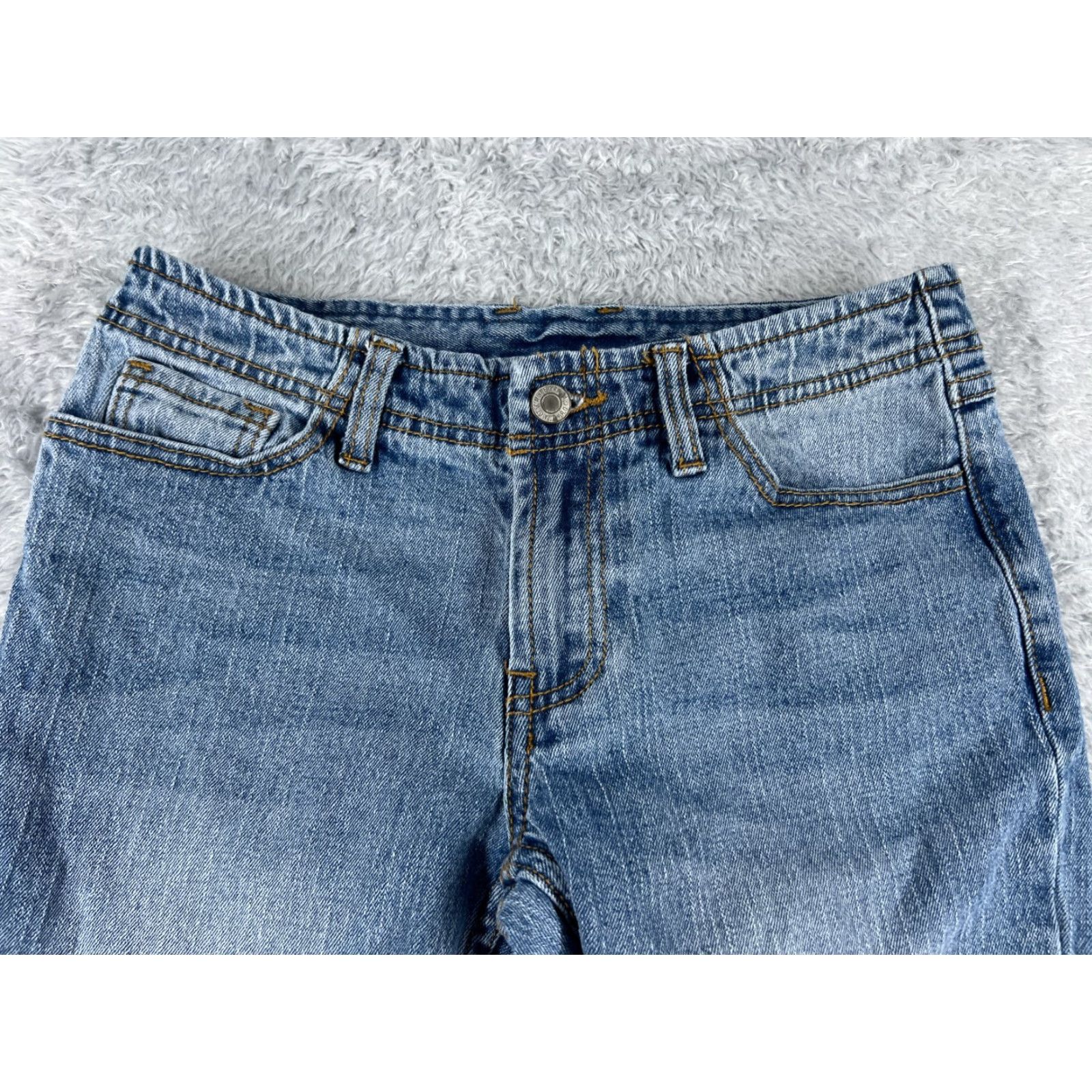 Vintage J Galt Jeans Womens 26 Blue Denim Straight Cotton Blend Low Rise 26x23 Jeans, 5-Pocket, Light Wash, Regular Fit, Machine Washable, Vintage: No Size 26" / US 2 / IT 38 - 4 Thumbnail
