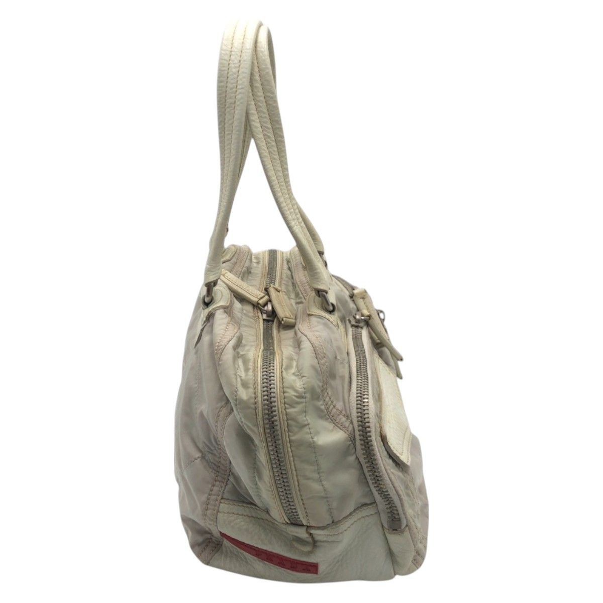 Prada Prada - Berlin Handbag Sport Linea Rossa Multi Pocket White Size ONE SIZE - 2 Thumbnail
