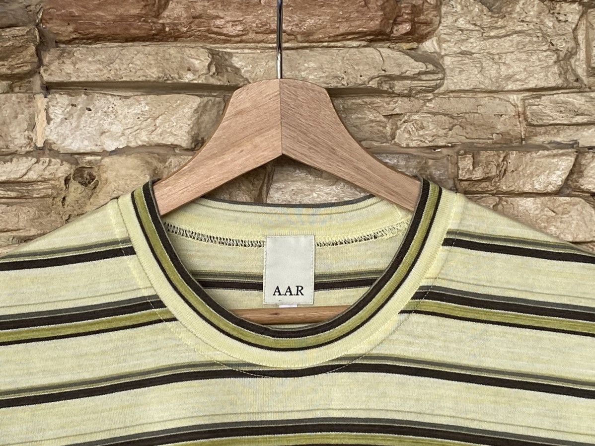 Yohji Yamamoto Rare Vintage A.A.R By Yohji Yamamoto Stripe Tees designer Size US M / EU 48-50 / 2 - 4 Thumbnail