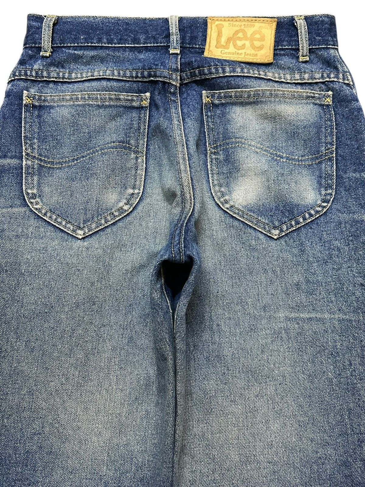 Lee Vintage 90s Lee Mud Wash Faded Whiskers Distress Style Jeans Size US 28 / EU 44 - 5 Thumbnail
