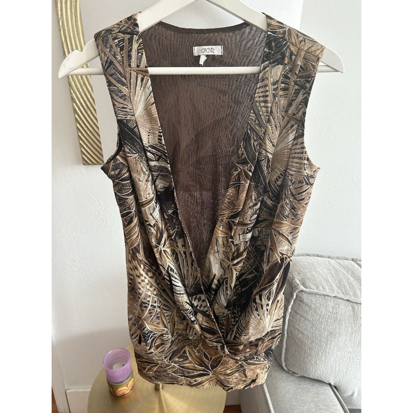 Other Cache Y2K Forrest Plunge Sirencore Stretch Top L Mermeid Size L / US 10 / IT 46 - 2 Thumbnail