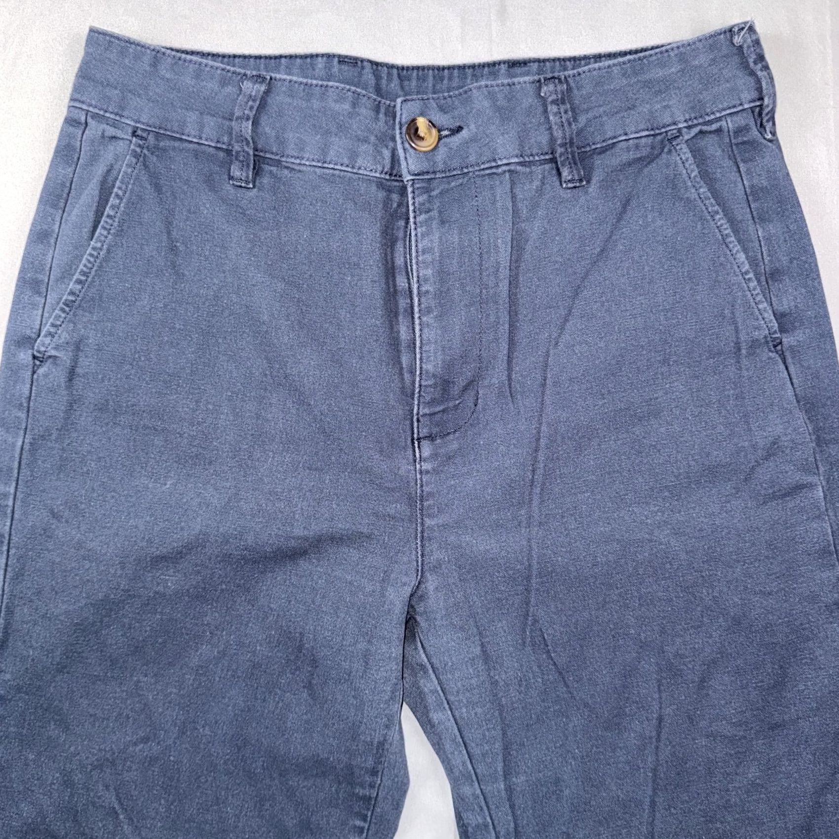 Vintage American Giant Womens 14 Blue Twill Chino Utility Workwear Pants Made USA Size 36" / US 14 / IT 50 - 4 Thumbnail
