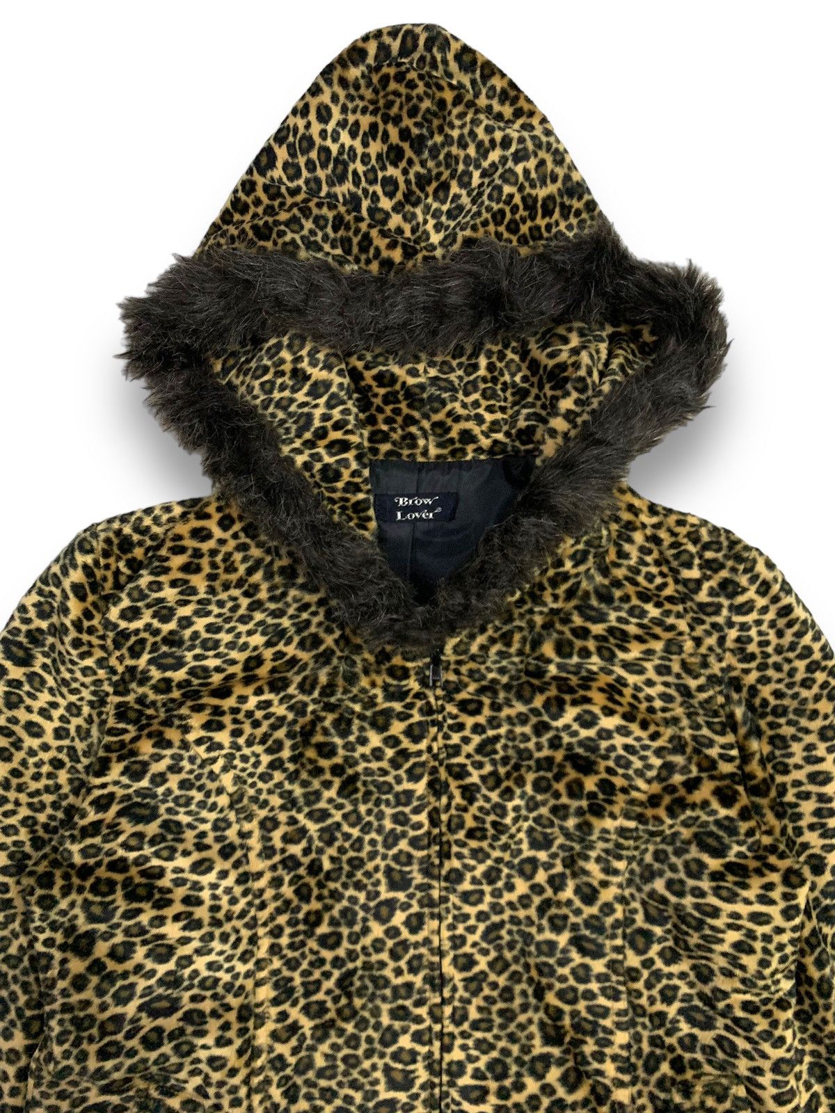 Japanese Brand Japanese Brand Leopard Pattern Faux Fur Hooded Jacket Size M / US 6-8 / IT 42-44 - 5 Thumbnail