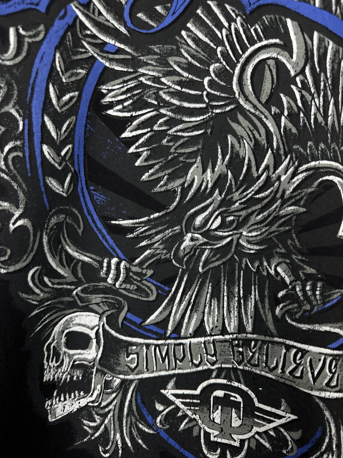Tapout Tapout All Over Print Skull Wings Cross T Shirt Tee Size US M / EU 48-50 / 2 - 10 Thumbnail