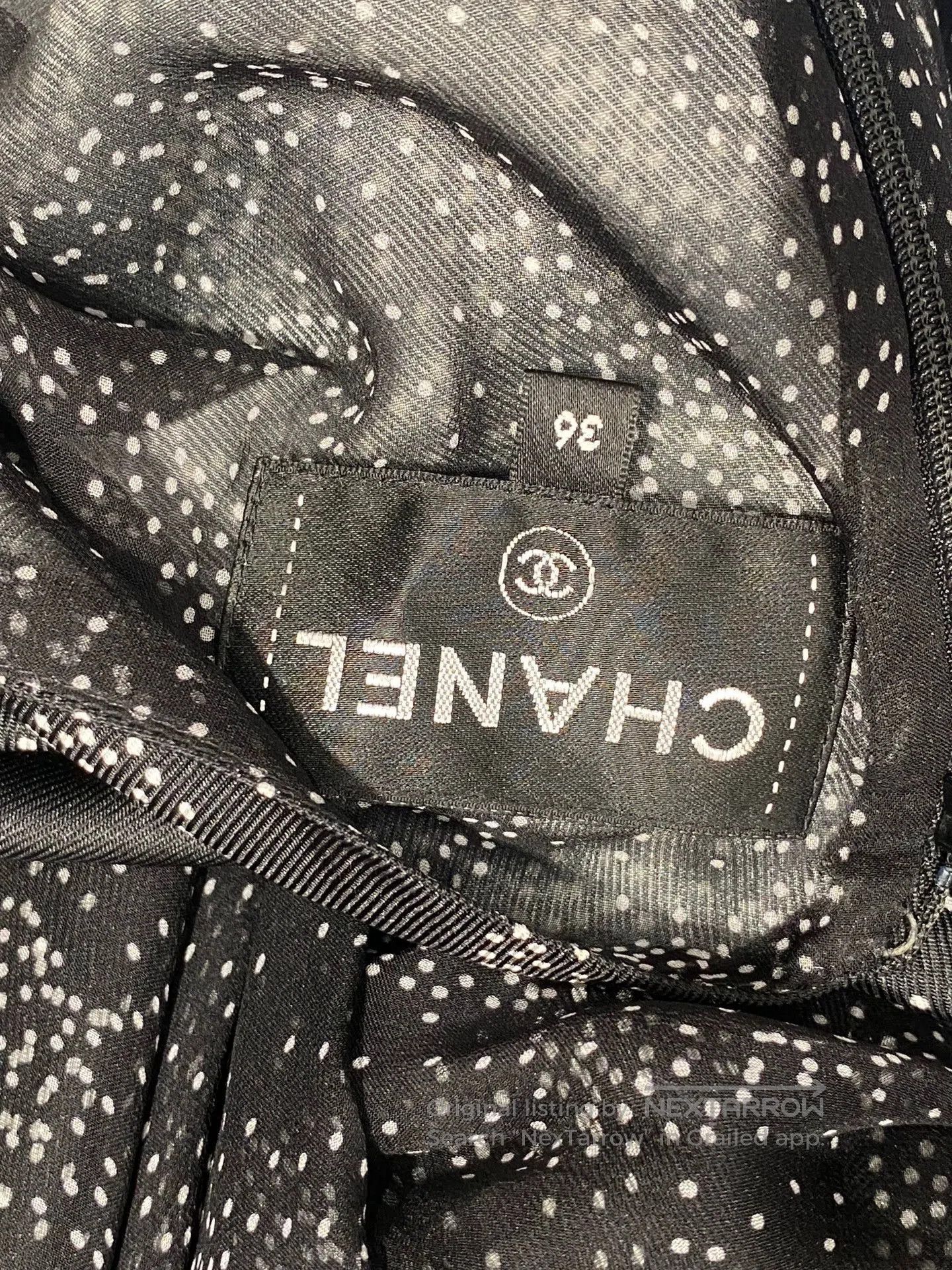 Chanel Chanel 23k Black White Snowflake Dress. Size US 36 / EU 52 - 3 Thumbnail