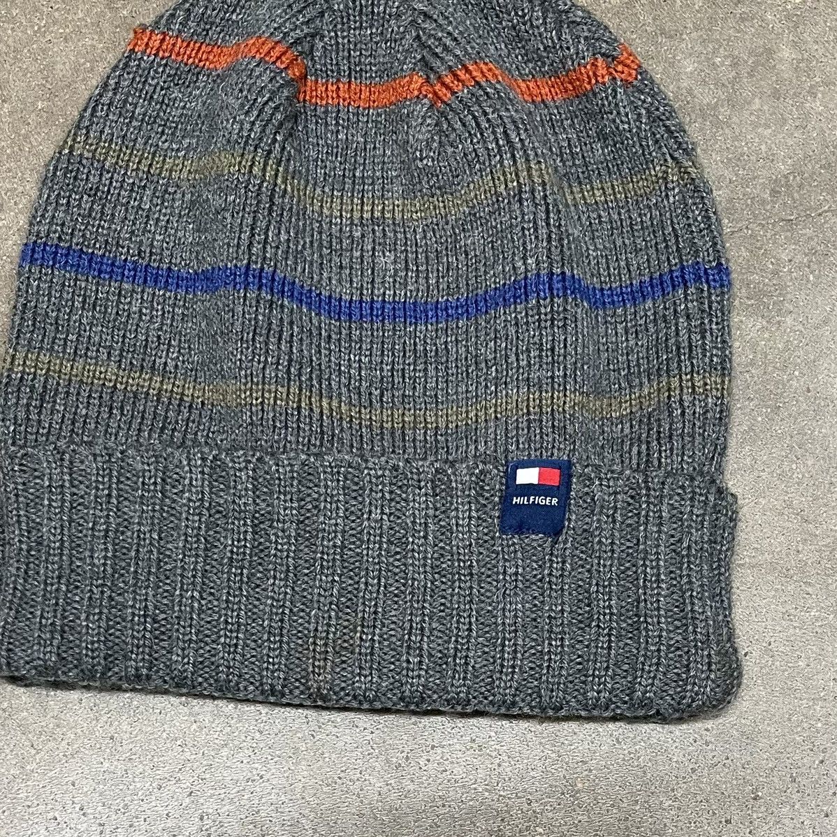 Tommy Hilfiger Tommy Hilfiger Beanie Striped Acrylic Wool Knit Ski Size ONE SIZE - 2 Thumbnail