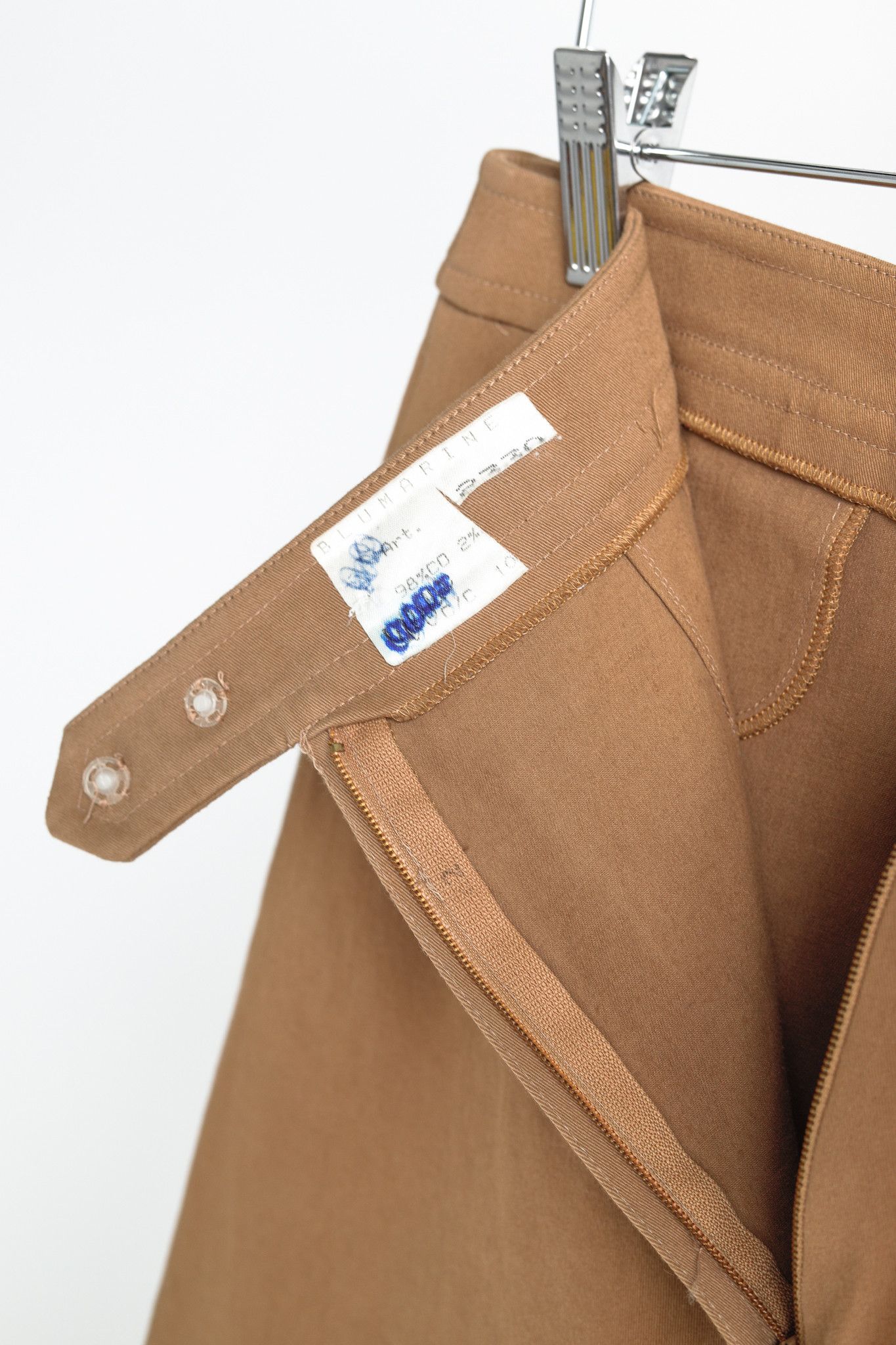 Blumarine Blumarine Tan Cotton Pencil Skirt Size 29" - 7 Thumbnail