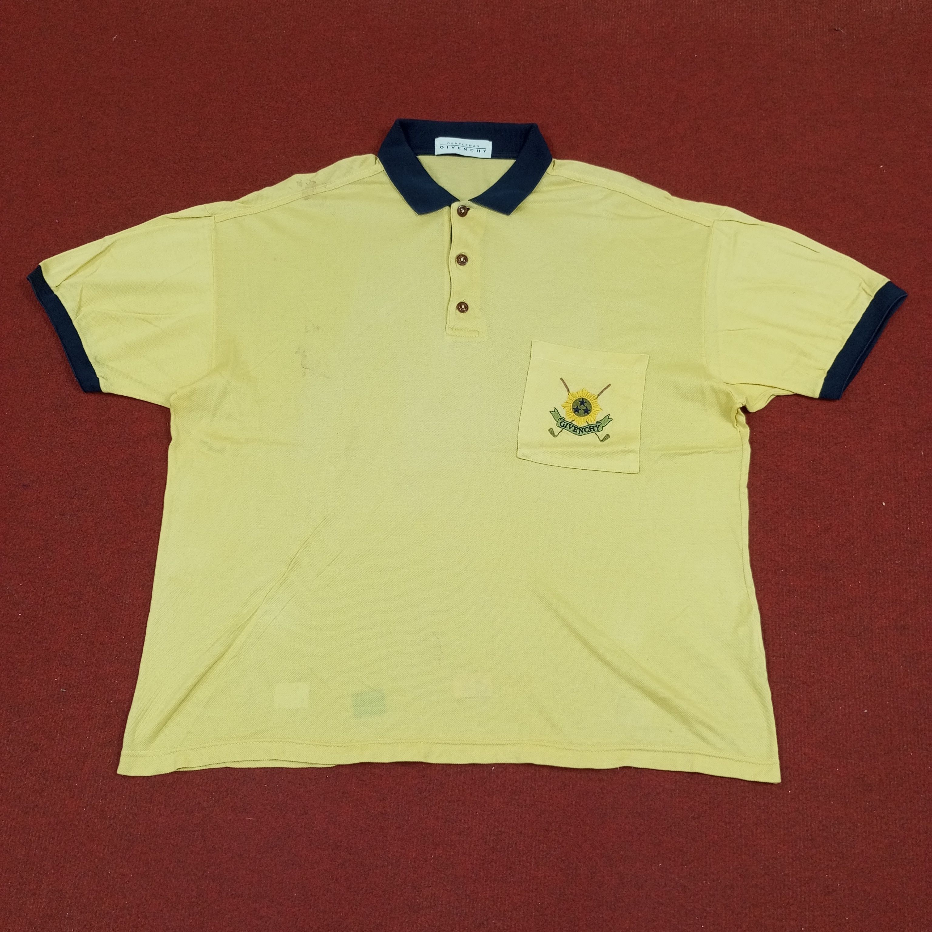 Givenchy × Vintage Gentlemen Givenchy Designer Brand Pocket Design Polos Size US XL / EU 56 / 4 - 1 Thumbnail