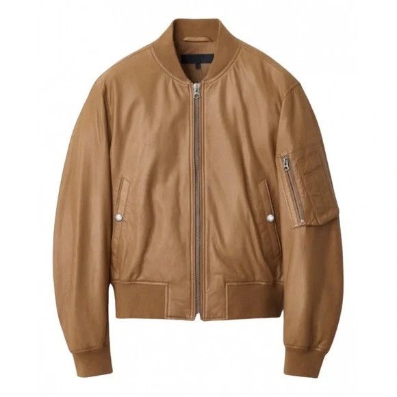 Rag & Bone Rag & Bone Manston Lamb Leather Bomber Jacket Size XXS / US 00 / IT 34 - 1 Thumbnail
