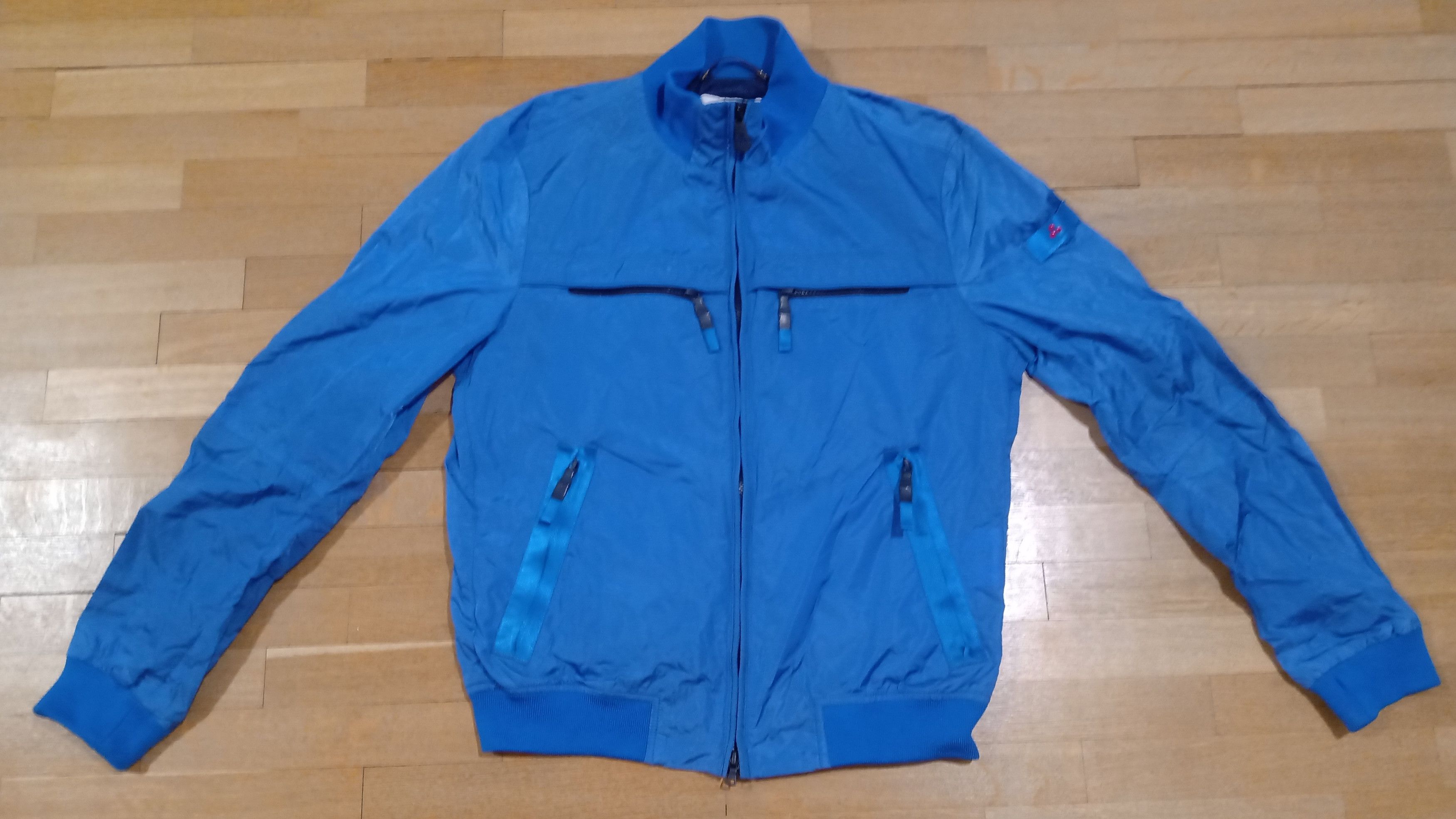 Peuterey Peuterey Sands NB 02 Light Bomber Jacket Shiny Nylon Blue Size US M / EU 48-50 / 2 - 1 Thumbnail