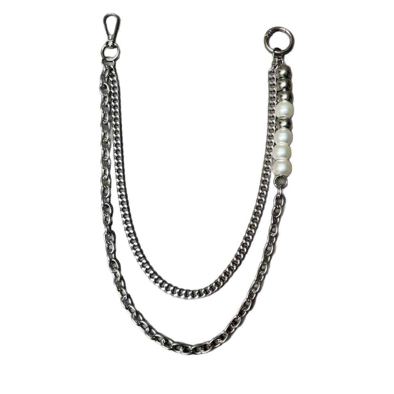 Vintage Retro hip-hop punk style jeans waist chain Size ONE SIZE - 5 Thumbnail