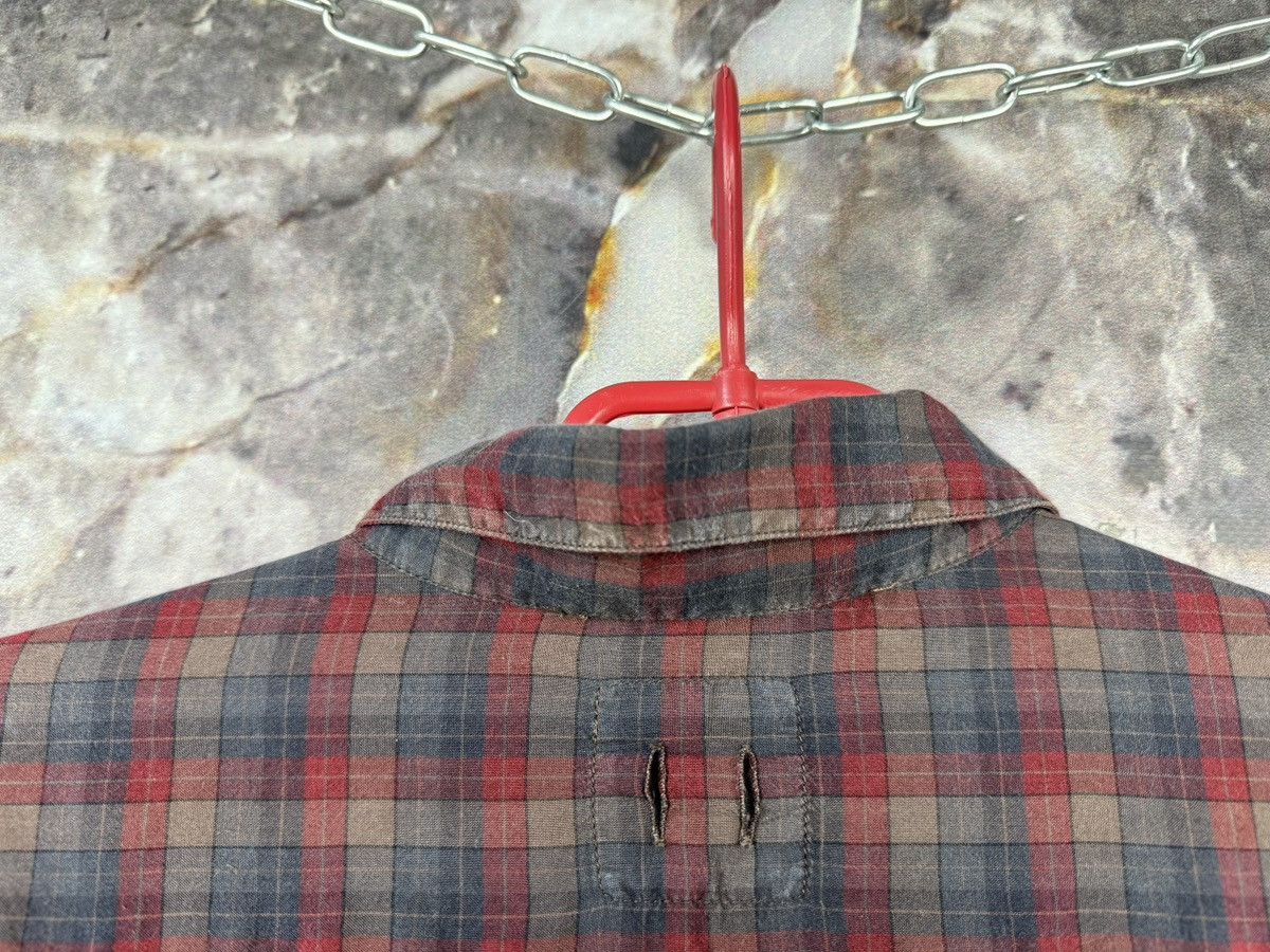 hannes roether Hannes Roether Plaid Button Up Shirt Red Grey Long Sleeve Size US XXL / EU 58 / 5 - 12 Thumbnail