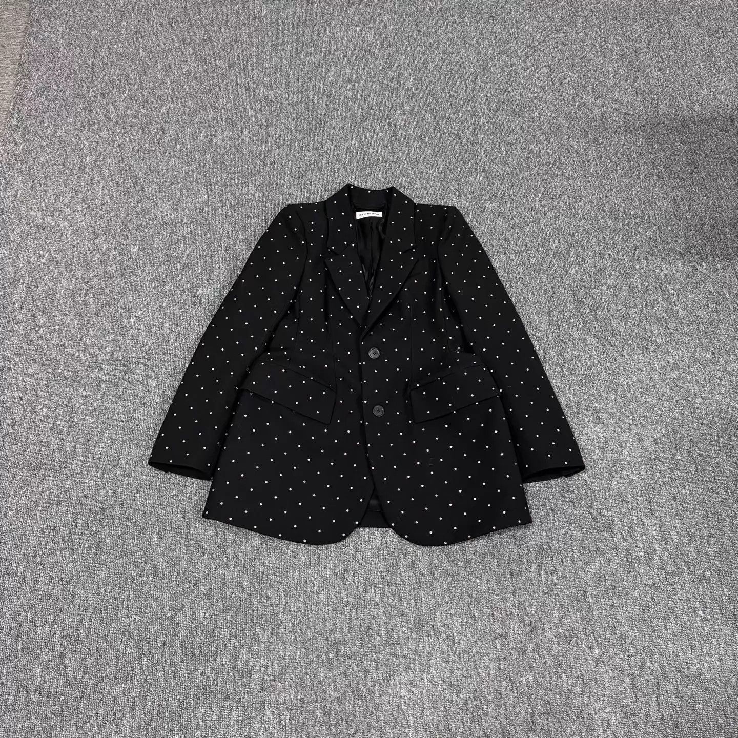Balenciaga Balenciaga Crystal-Embellished Hourglass Blazer 36 99 New Size XS / US 0-2 / IT 36-38 - 1 Thumbnail