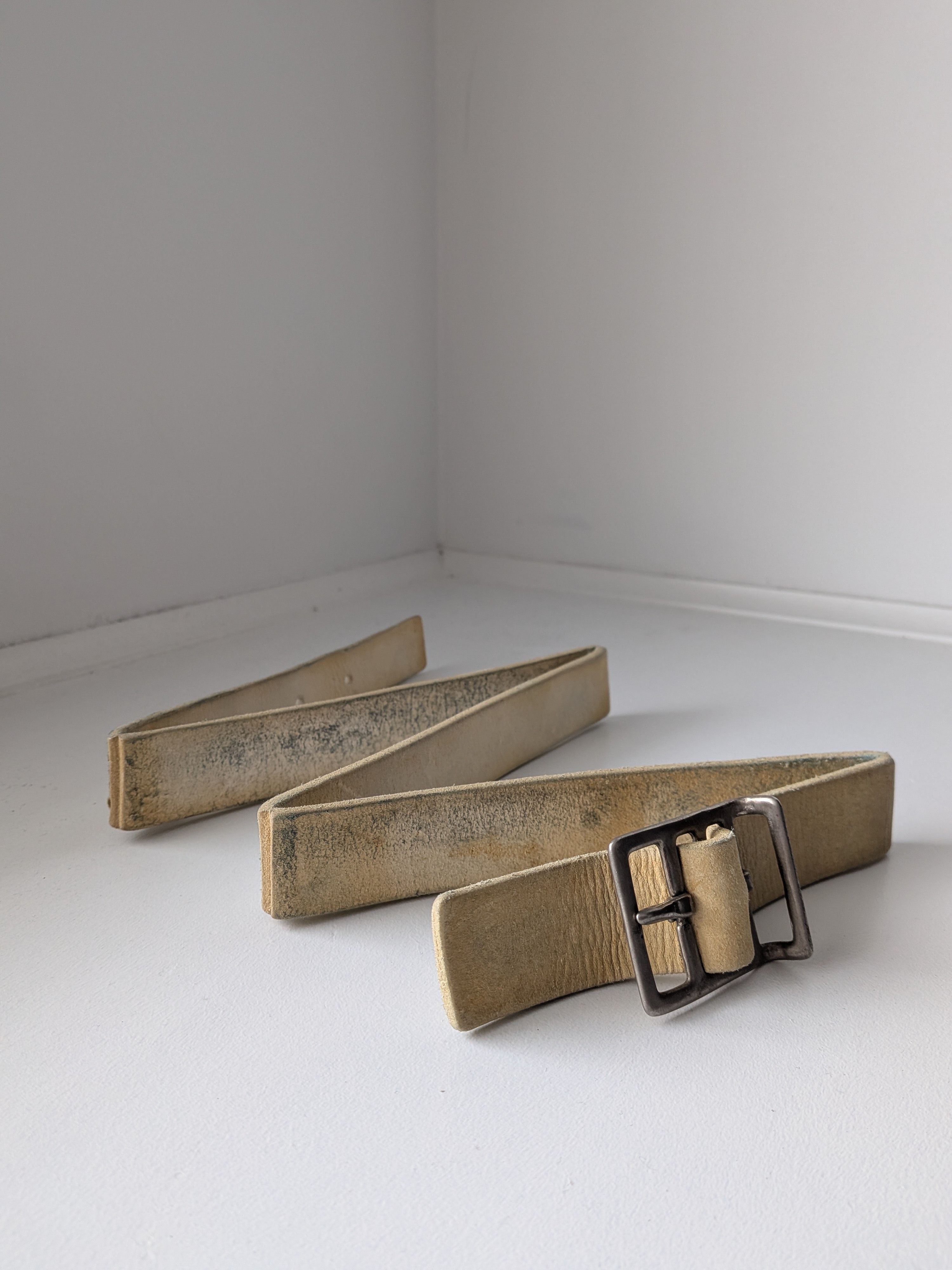 Carol Christian Poell Carol Christain Poell Folded Leather Belt Size 34 - 1 Thumbnail