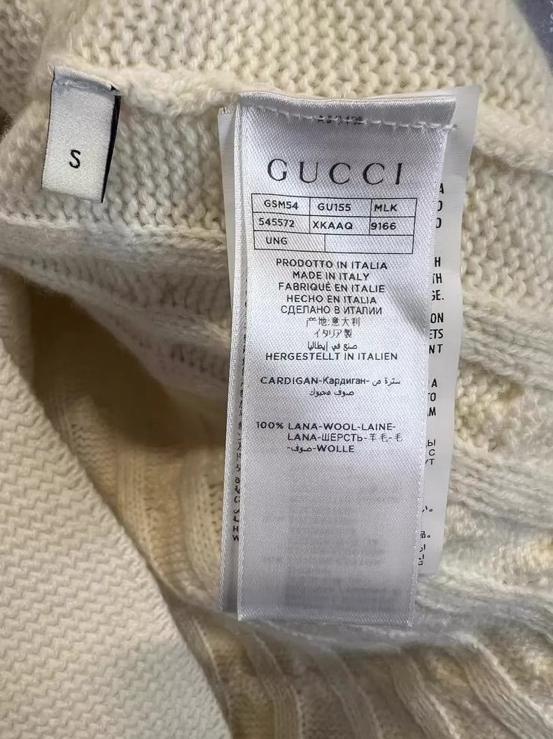 Gucci Gucci Anchor logo knitted cardigan sweater 2501-Nextarrow Size US S / EU 44-46 / 1 - 5 Thumbnail