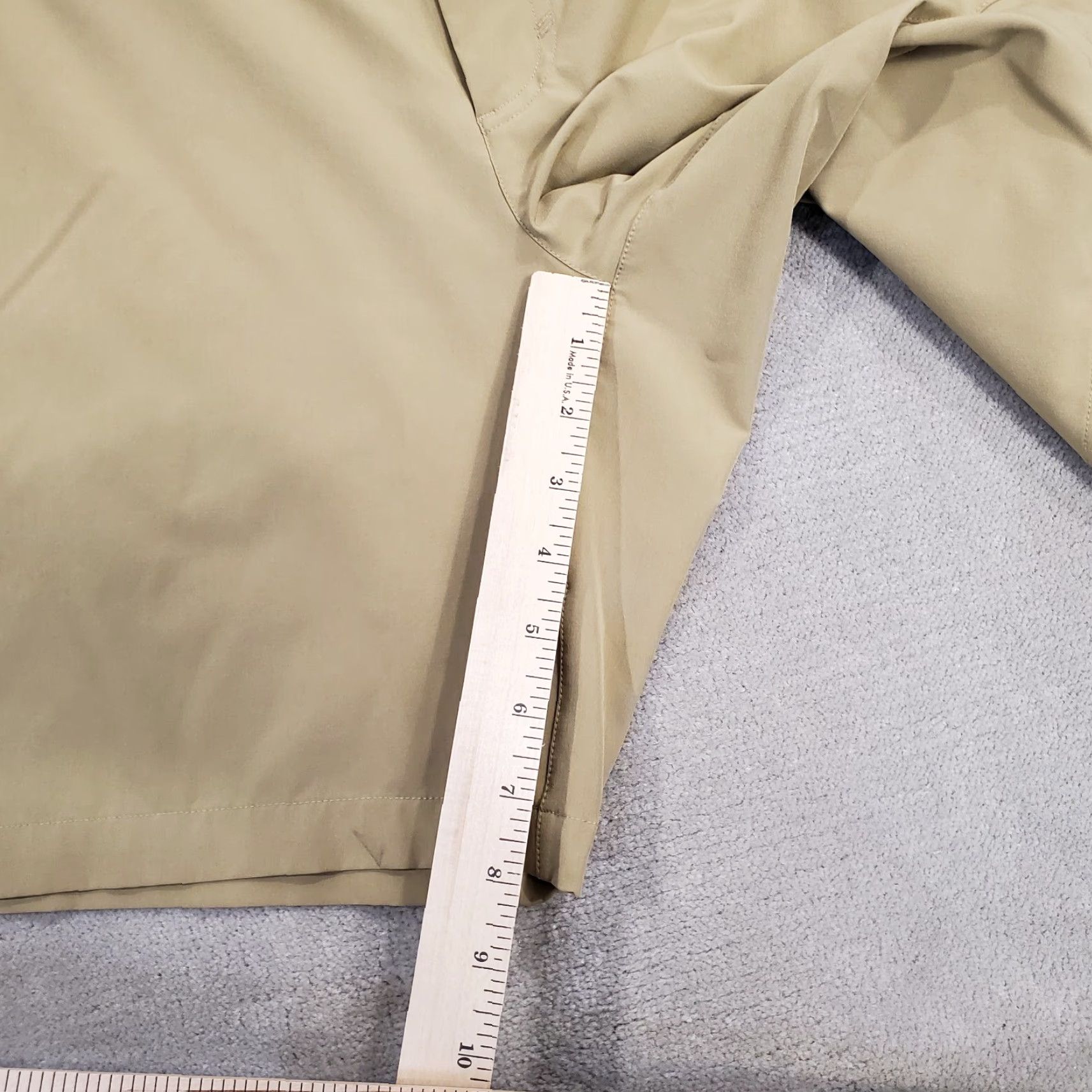 Fabletics Fabletics Shorts Mens 33 Beige Chinos Performance Lightweight Solid Logo active outdoor casual sport mens size 33 beige logo pockets regular fit Size US 33 - 6 Thumbnail