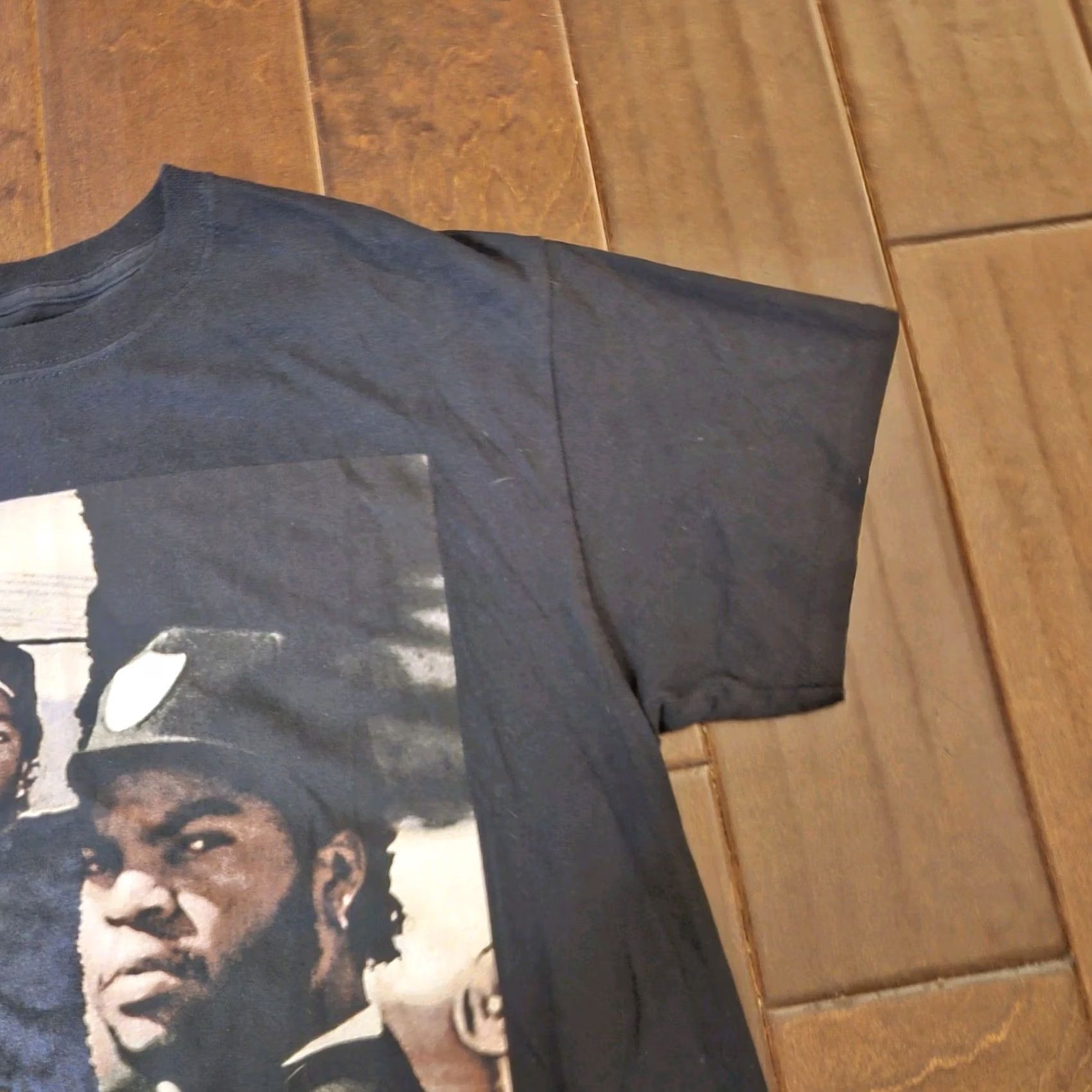 Vintage Ice Cube T Shirt West Coast 90s Retro Front Print Black Cotton Short Sleeve Crew Neck M Mens Womens Unisex Adult Regular Fit Graphic 2020s Size US M / EU 48-50 / 2 - 7 Thumbnail