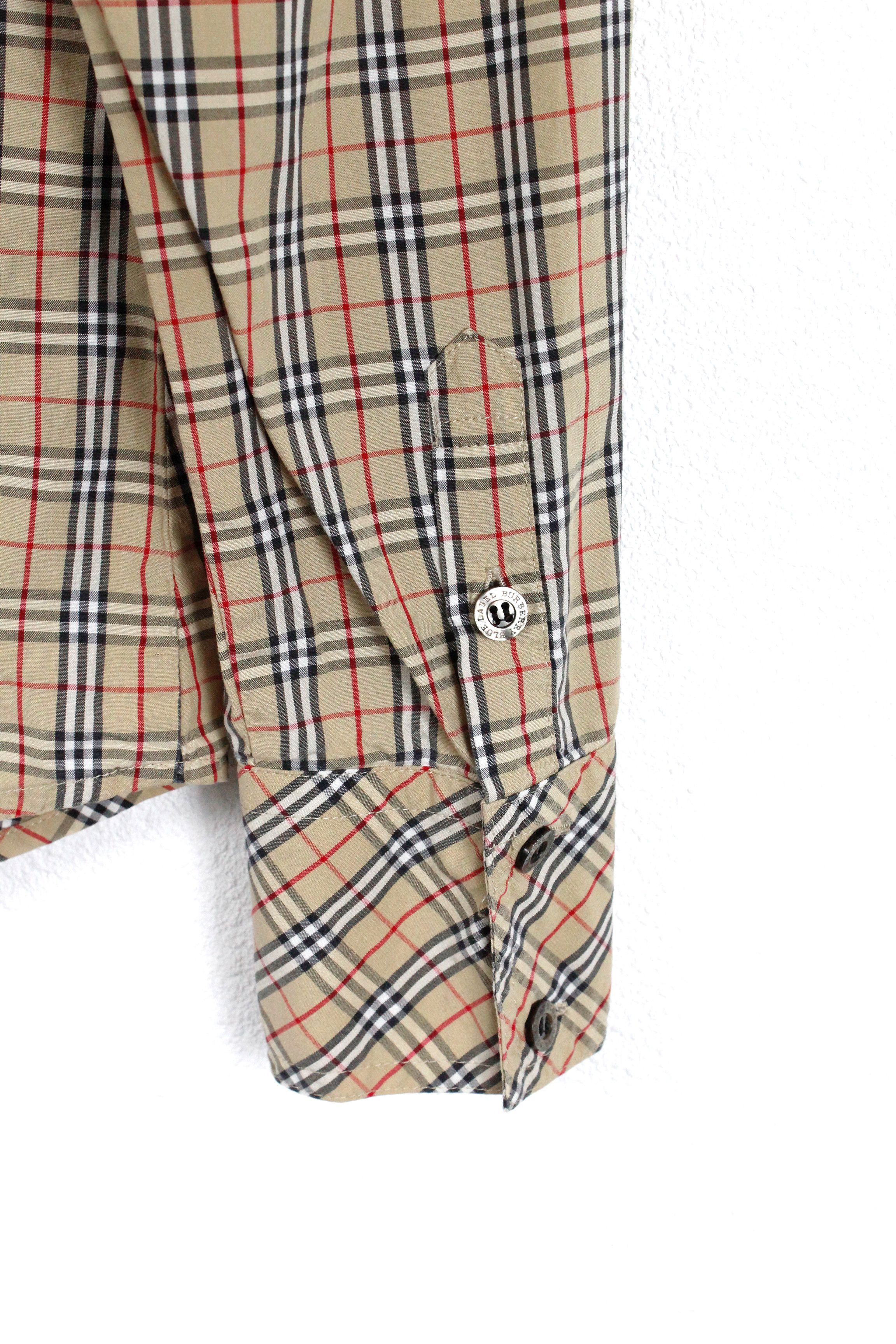 Burberry Womens Burberry Blue Label Japan Nova Check Knight Shirt Size S / US 4 / IT 40 - 5 Thumbnail