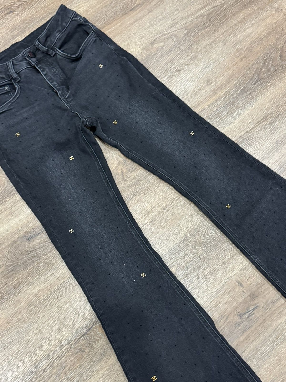 Japanese Brand Bedazzled Flare Denim Jeans Size US 30 / EU 46 - 11 Thumbnail