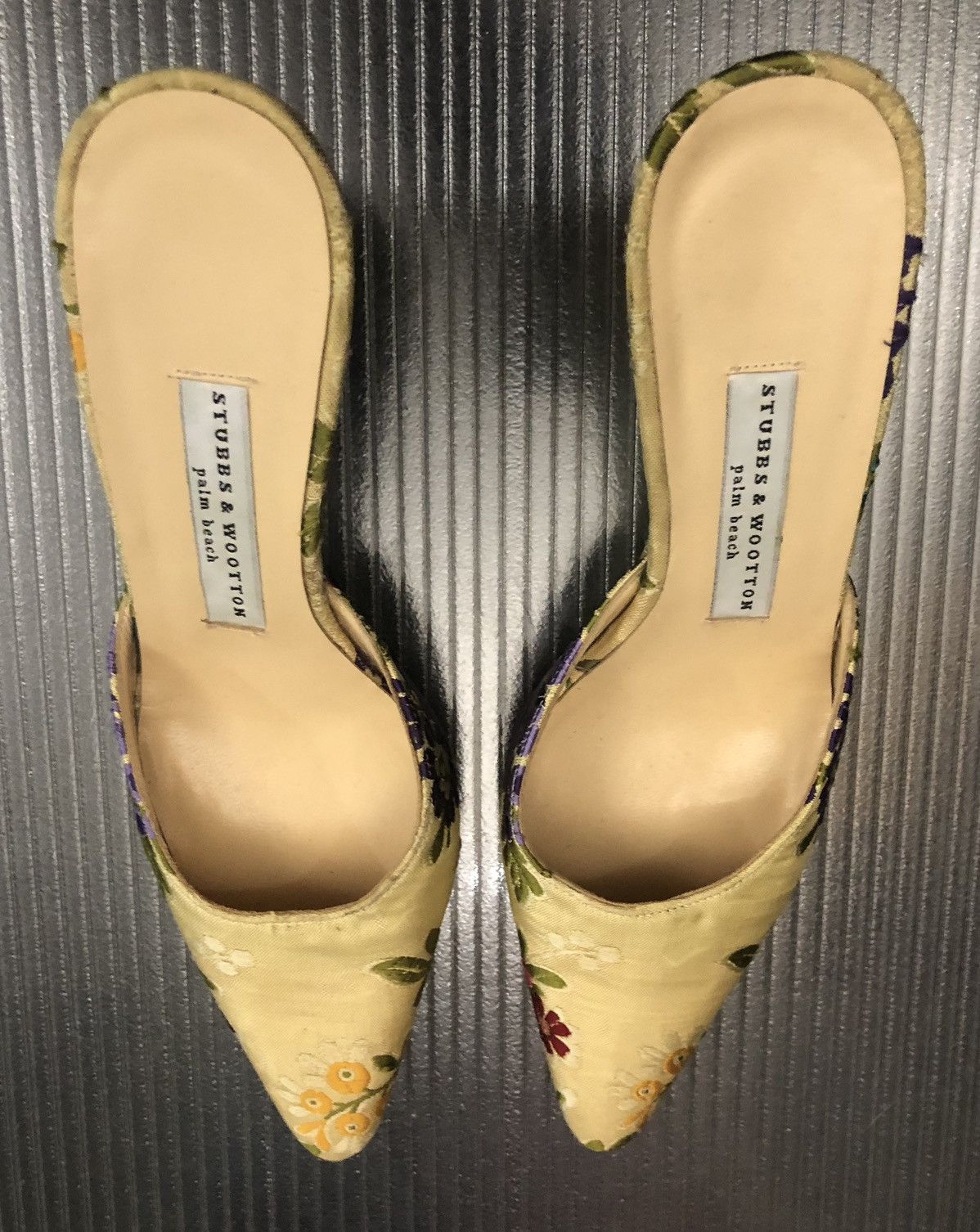 Stubbs & Wootton Stubbs & Wooton 🇮🇹 Palm Beach Embroidered Derby Wedge Sandal Size US 7 / IT 37 - 7 Thumbnail