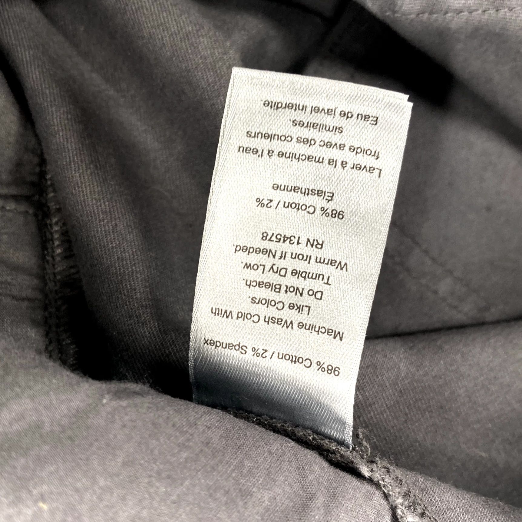 Vineyard Vines Vineyard Vines Pants Womens 8 Dark Gray Skinny Belted Mid Rise Stretch Size 30" / US 8 / IT 44 - 4 Thumbnail