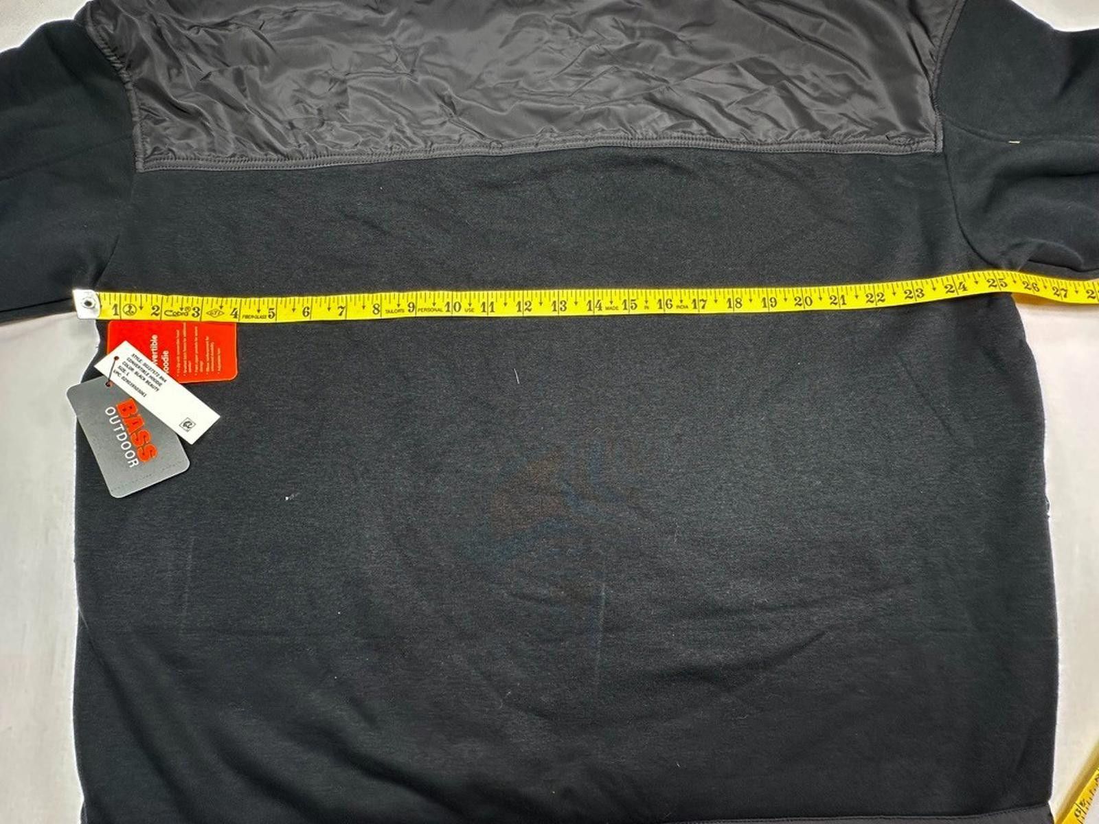 Bass Bass Hoodie Reinforced Elbows Zip Pockets Black Men's L Size US L / EU 52-54 / 3 - 6 Thumbnail
