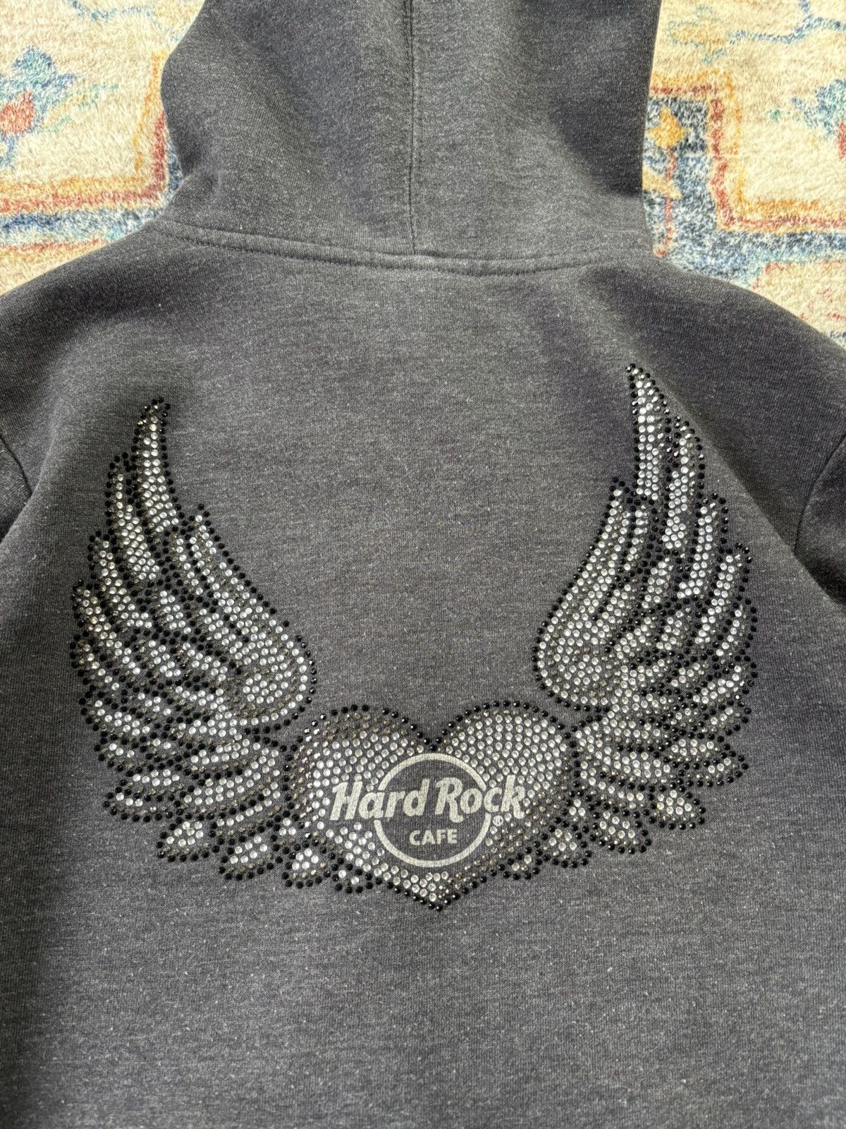 Hard Rock Cafe Vintage Hard Rock Cafe Bedazzled Zip-up Hoodie Small Size S / US 4 / IT 40 - 5 Thumbnail