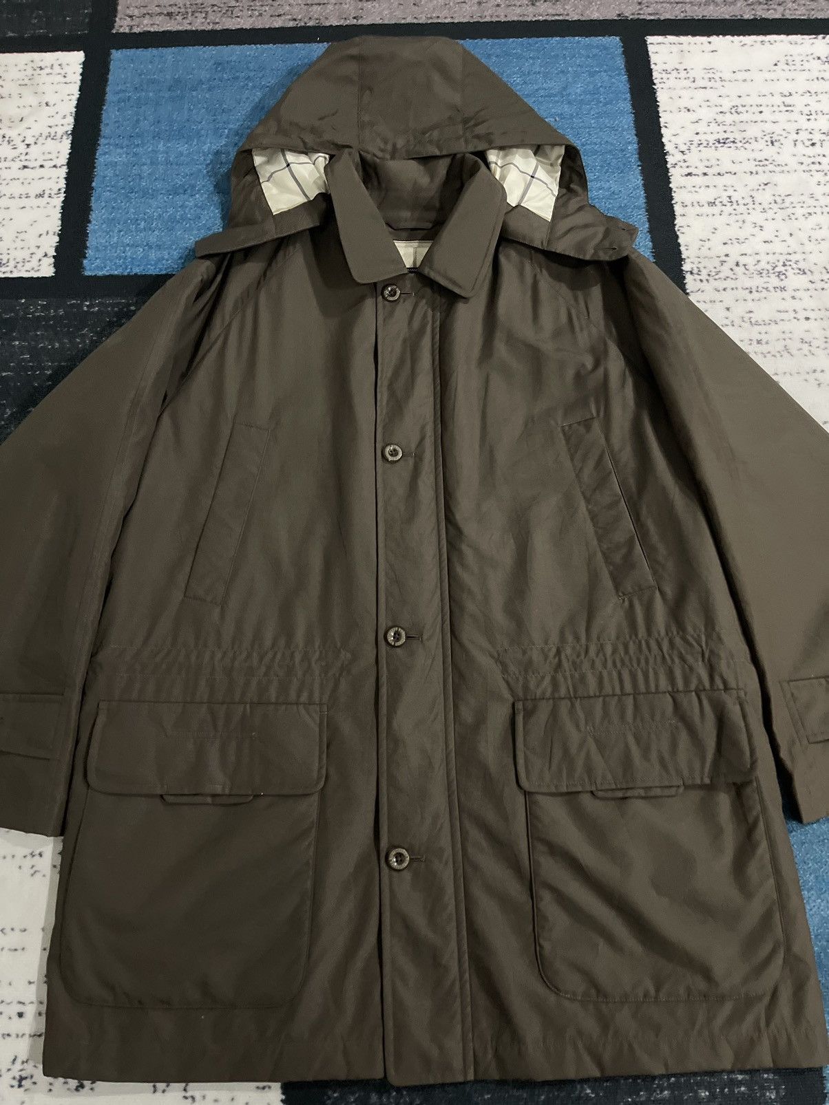 Burberry Vintage Burberrys Hoodie Long Jacket Size US XL / EU 56 / 4 - 6 Thumbnail