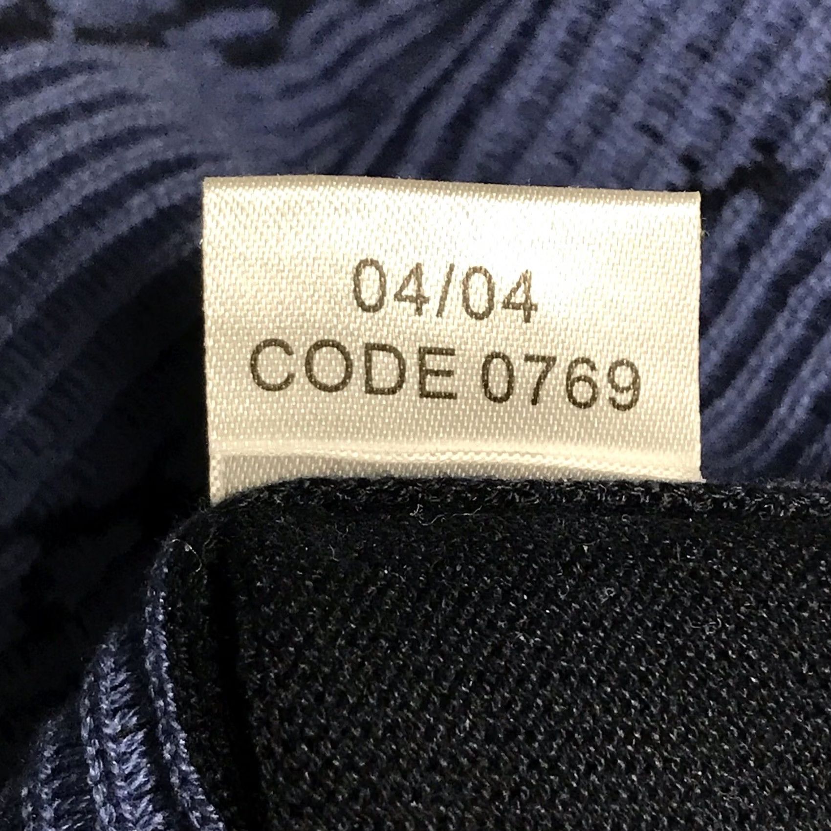 Vintage VTG Mondo Di Marco Men Navy Diamond Zigzag Silk Blend Knit Collared Sweater L Size US L / EU 52-54 / 3 - 5 Thumbnail