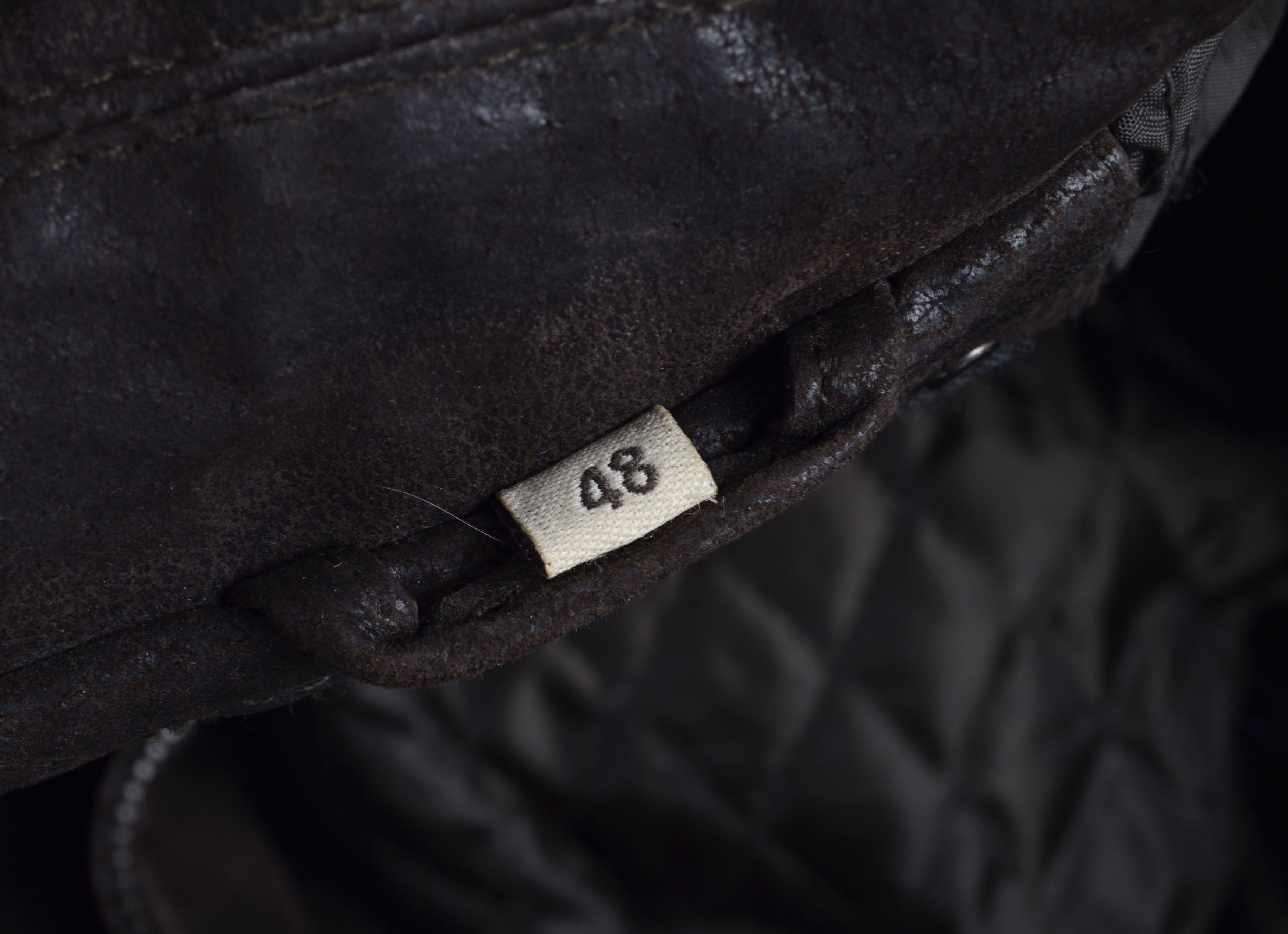 Alpha Industries Vintage Alpha Industries 90's Brown Leather Zip Jacket Size US M / EU 48-50 / 2 - 8 Thumbnail