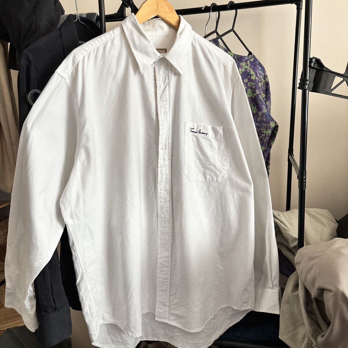Burberry Thomas Burberry Archive 90s Utility Shirt – Made in England Size US XXL / EU 58 / 5 - 1 Thumbnail