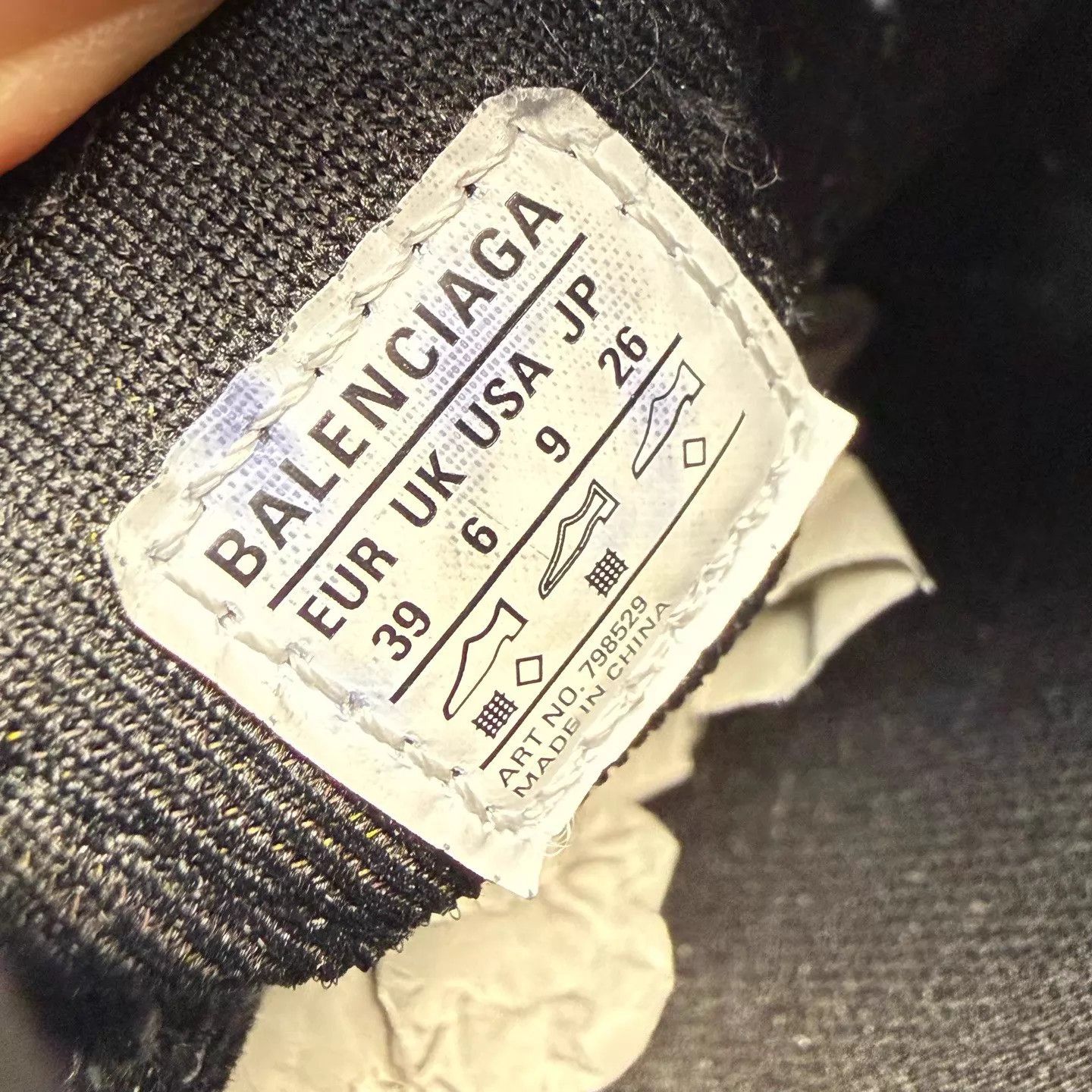 Balenciaga Balenciaga 3XL Black Slip-On Dad Shoe 39 98 DM1991 Size US 9 / IT 39 - 8 Thumbnail