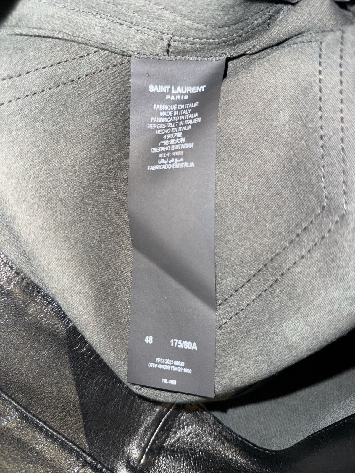 Saint Laurent Paris Saint Laurent Leather Pants Size US 32 / EU 48 - 4 Thumbnail