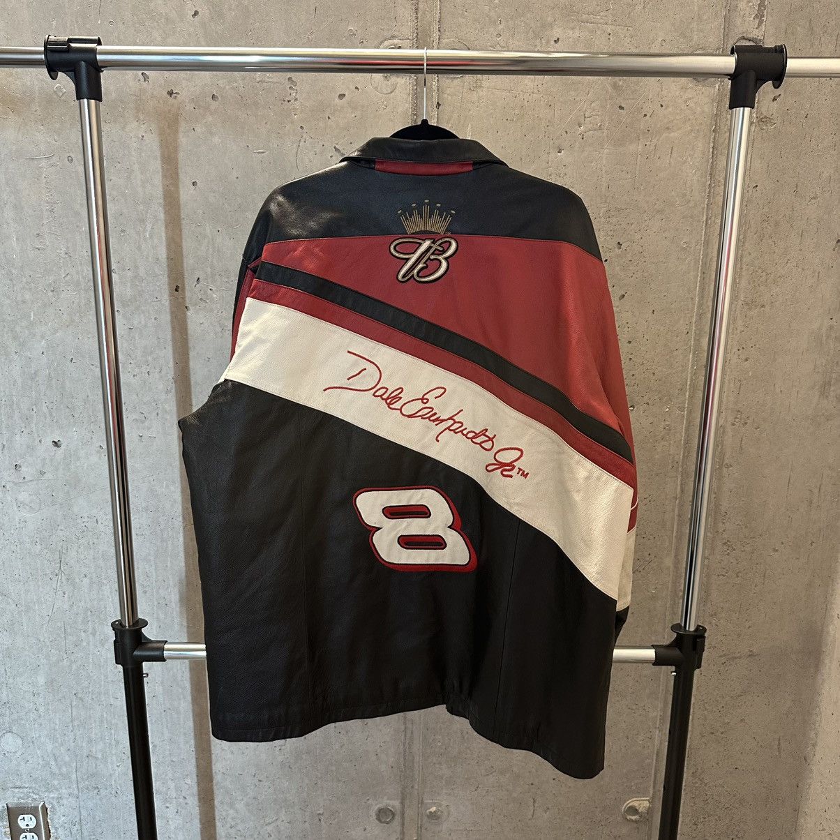 Chase Authentics Vintage 2000s D.Earnhardt Jr NASCAR Leather Jacket Budweiser Size US L / EU 52-54 / 3 - 2 Thumbnail